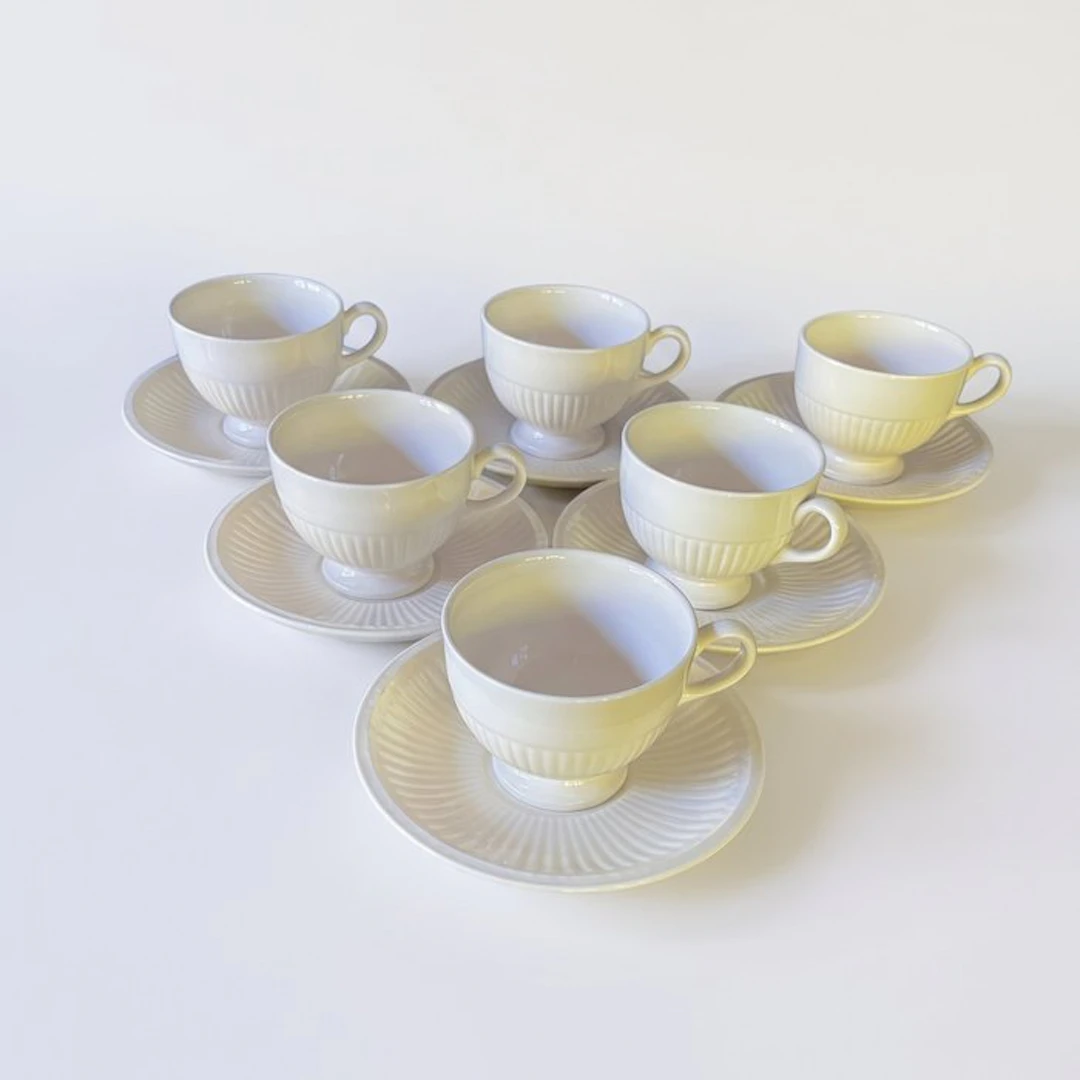 Wedgwood - Coffee and tea service (12) - Edme - Pottery...