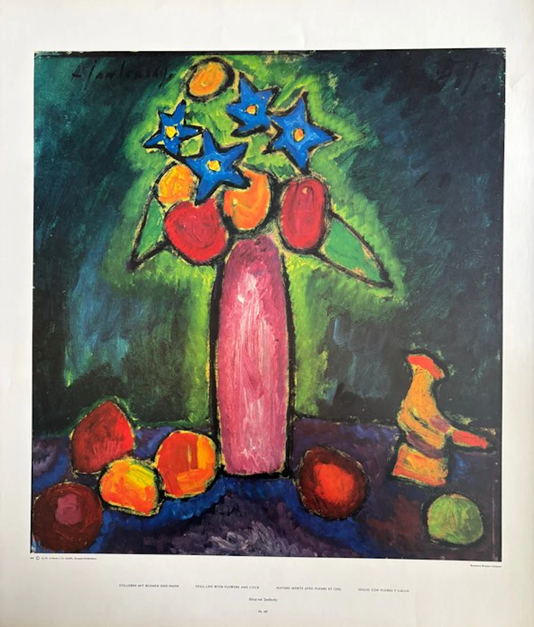 Alexej von Jawlensky (1864-1941) - Nature morte aux fleurs et cône