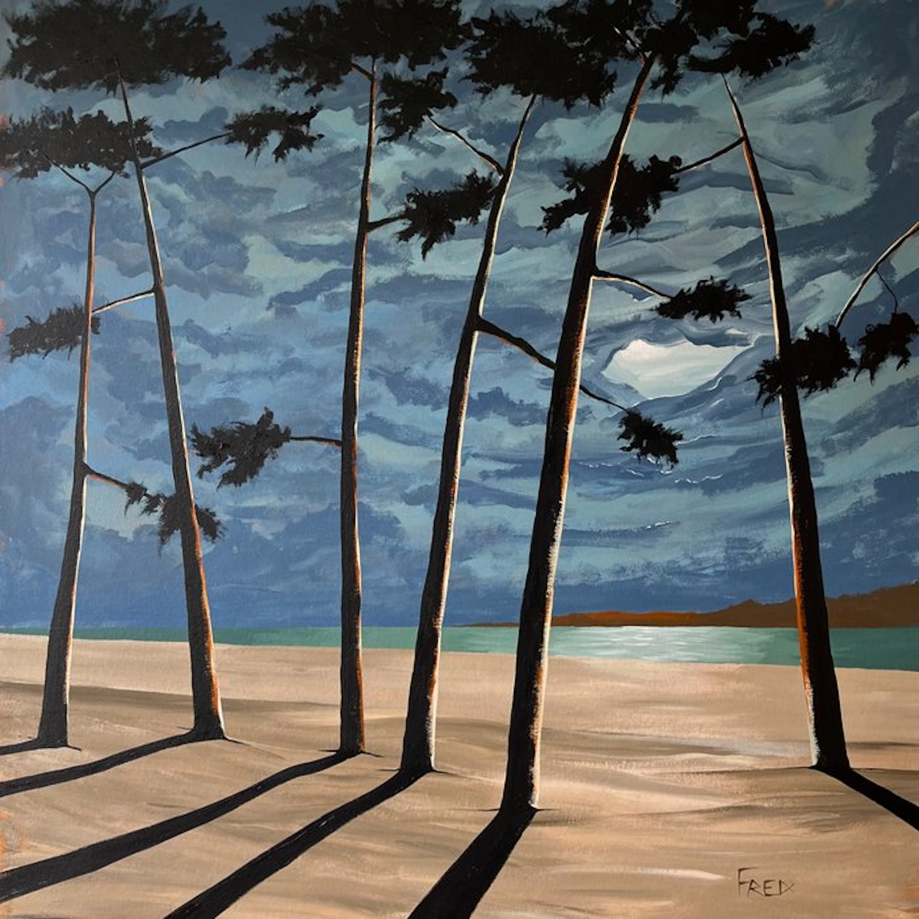 frederic Cadiou (1980) - Timide éclaircie 100x100