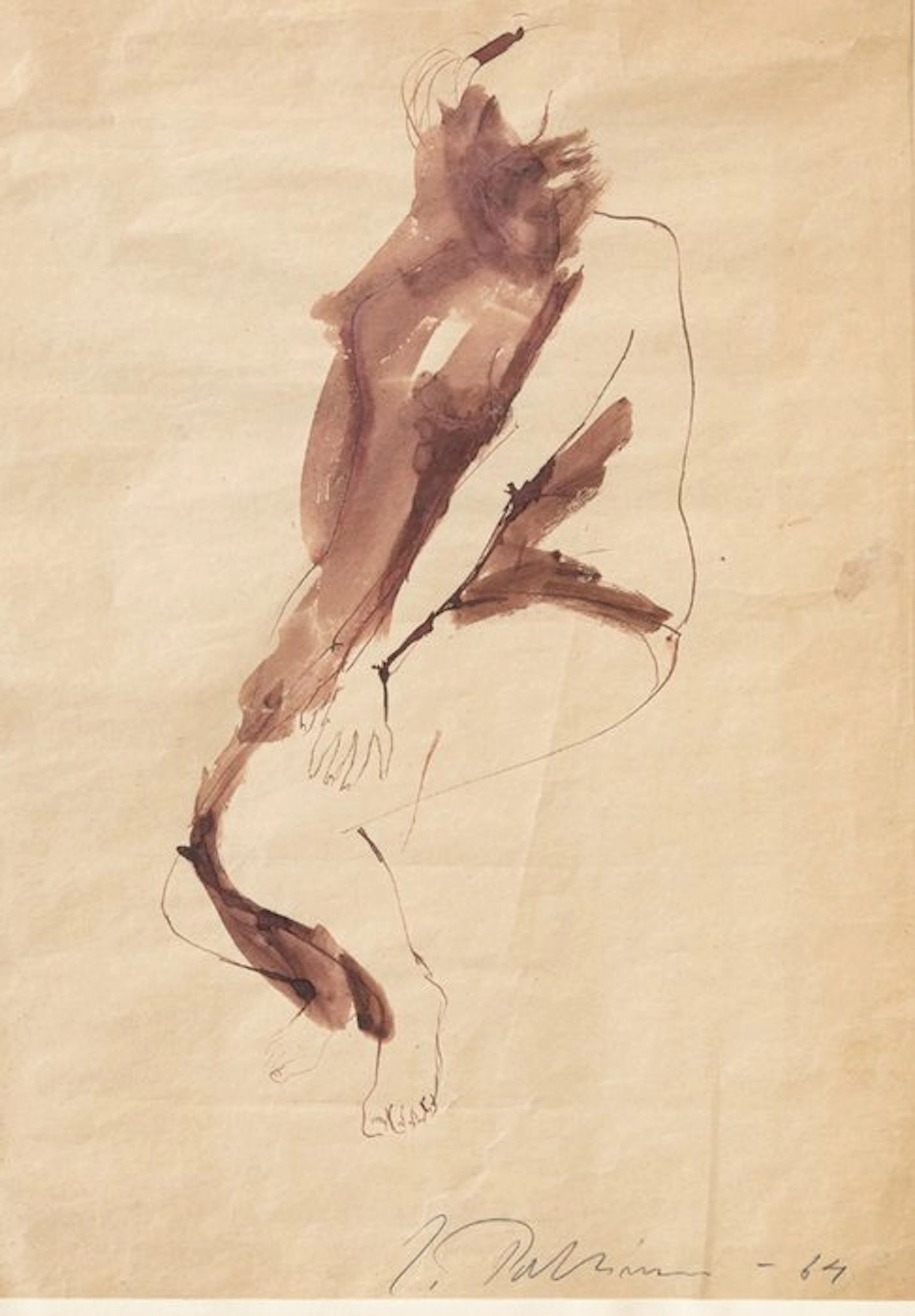 Laila Pullinen (1933–2015) - Lightness – 1964 – Gouache on paper – 55 × 40 cm