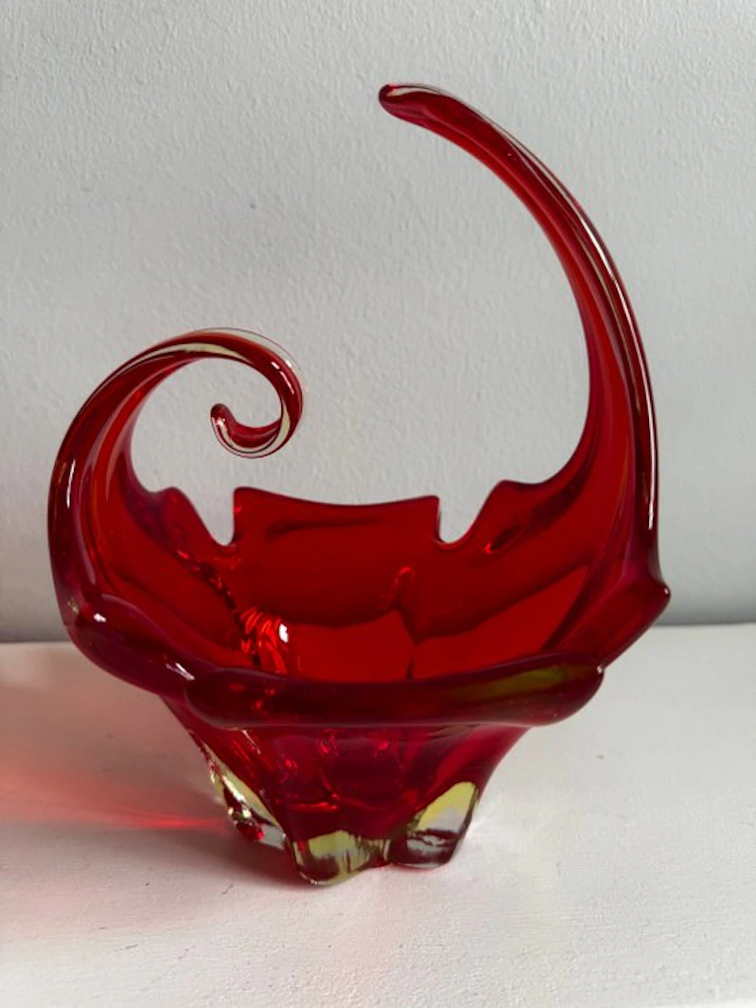 Murano - Dish - Murano glass - ruby-red glass bowl