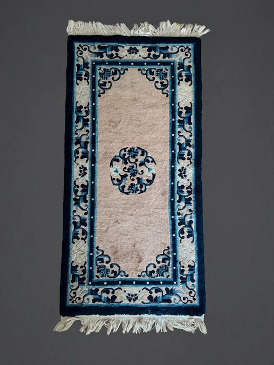 An Antique Chinese Peking / Art Deco Hand-Knotted Wool Rug