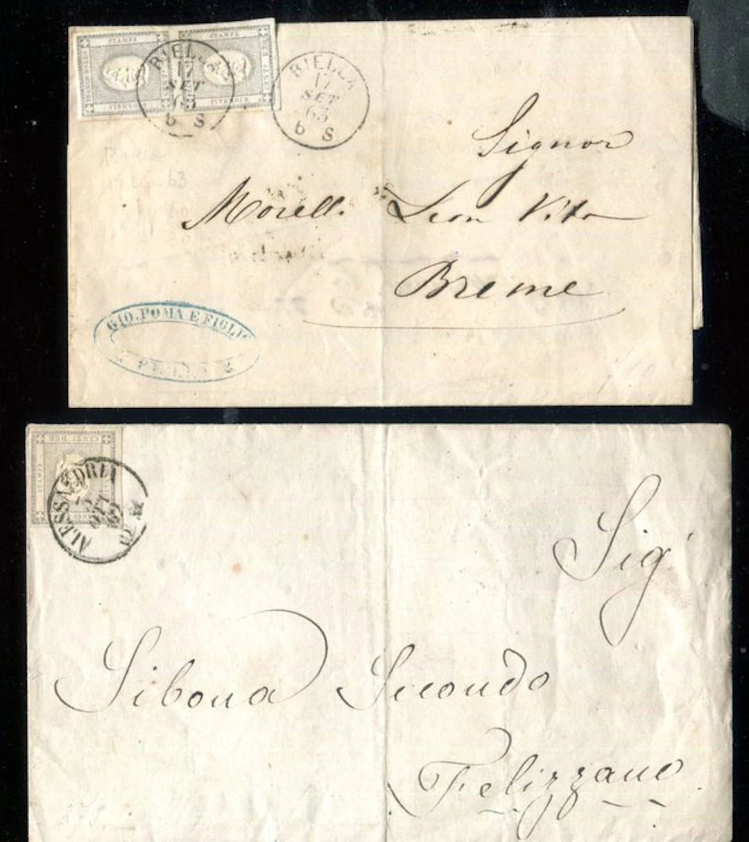 Italian Ancient States - Sardinia 1861 - Sardinia stamps for newspapers