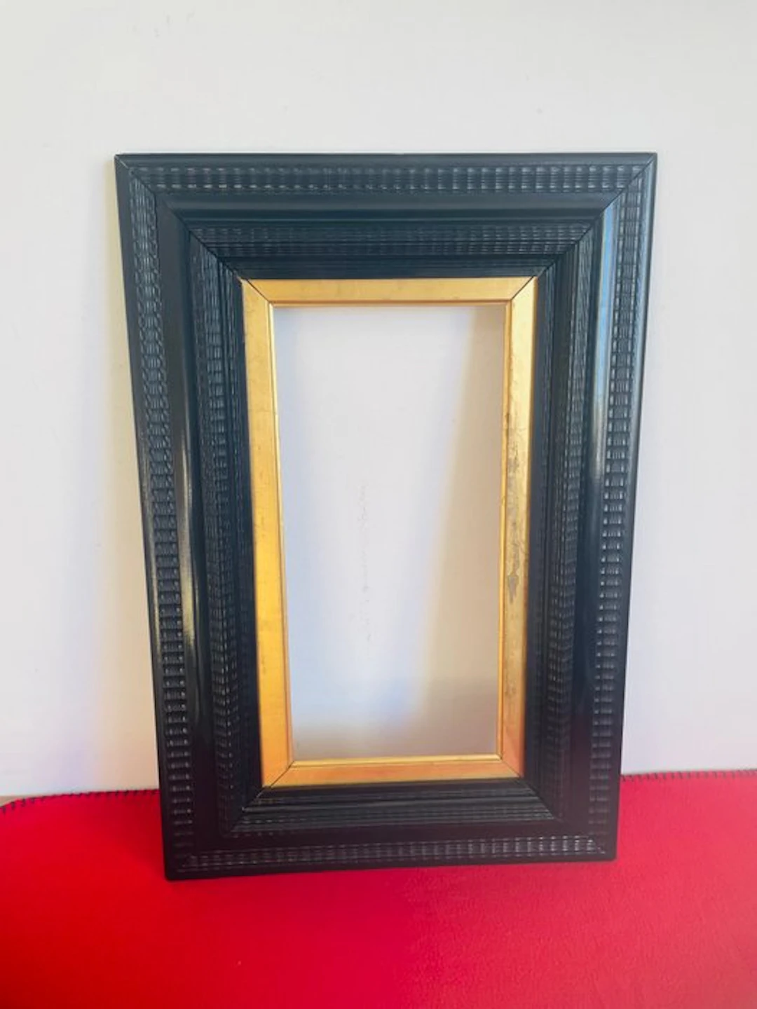 Frame - authentic ebony guilloché