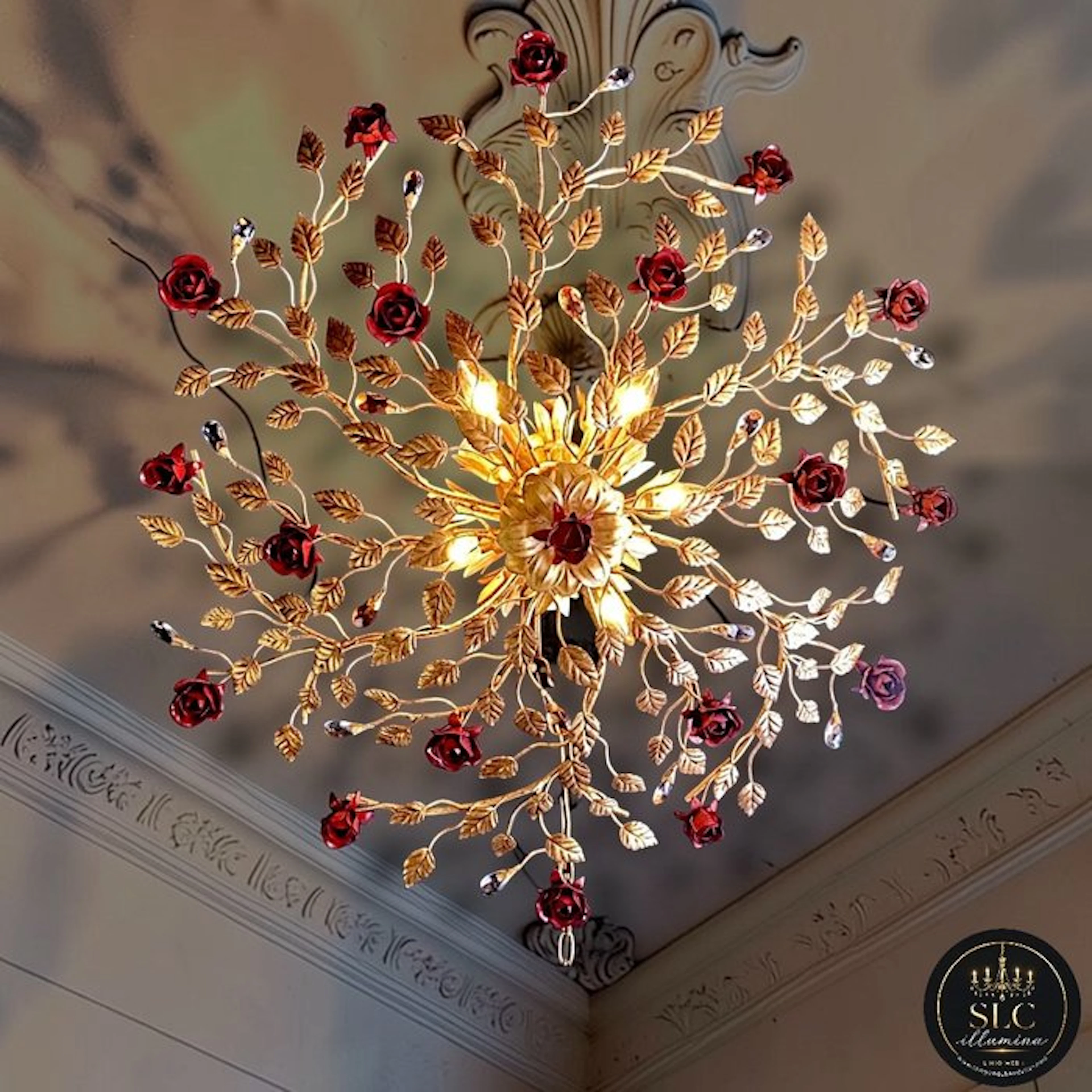 SLC Illumina - MG - Ceiling lamp - The Roses - Wrought...