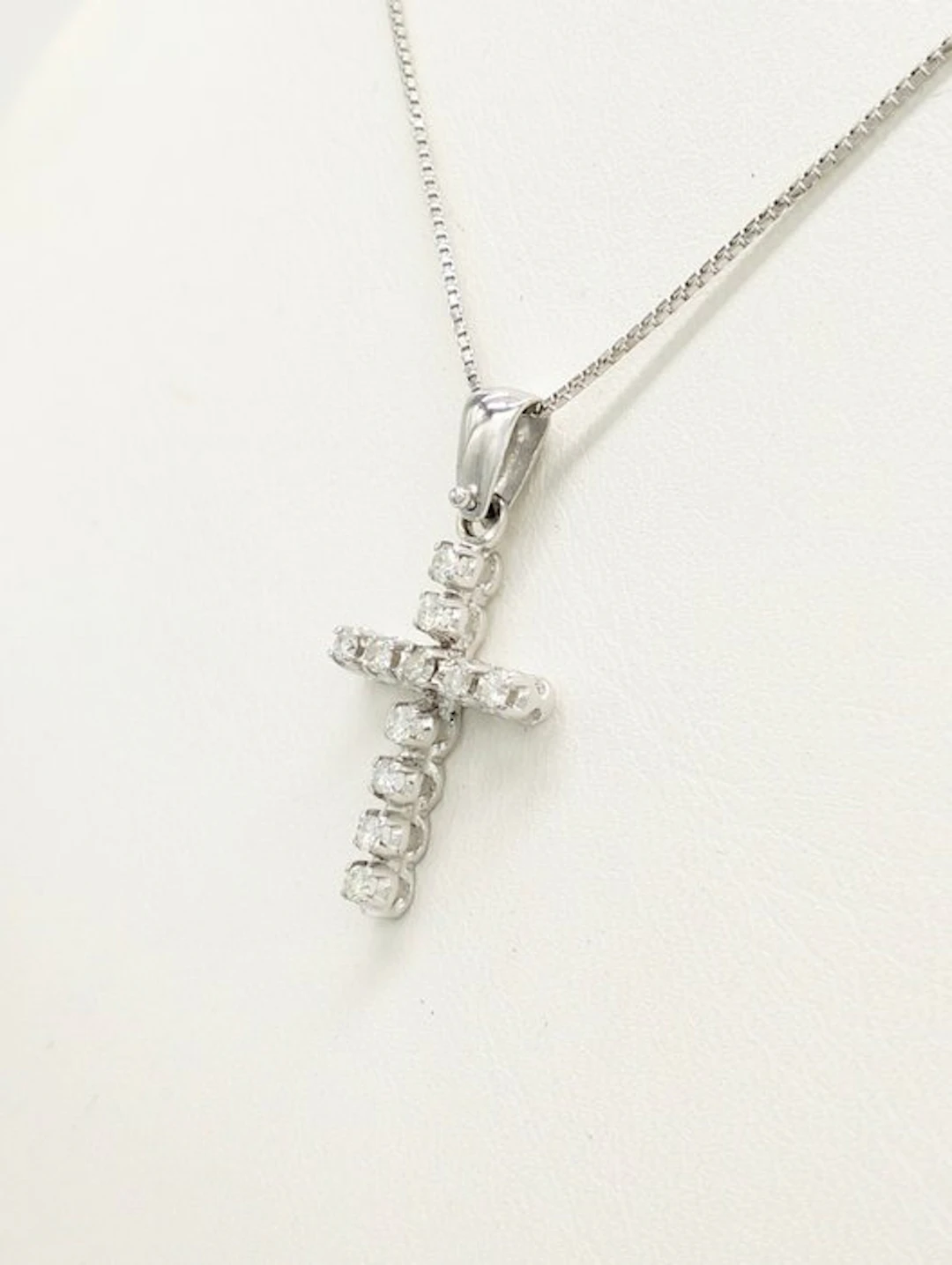 Necklace - 18 kt. White gold Diamond (Natural)