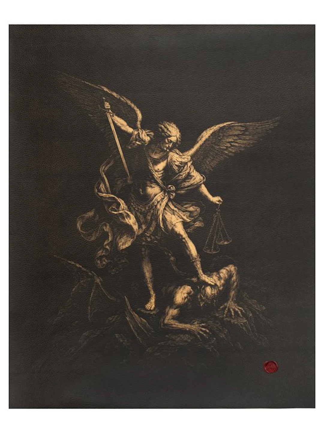Saint Michael the Victorious – Print on Leather 85.00 x...