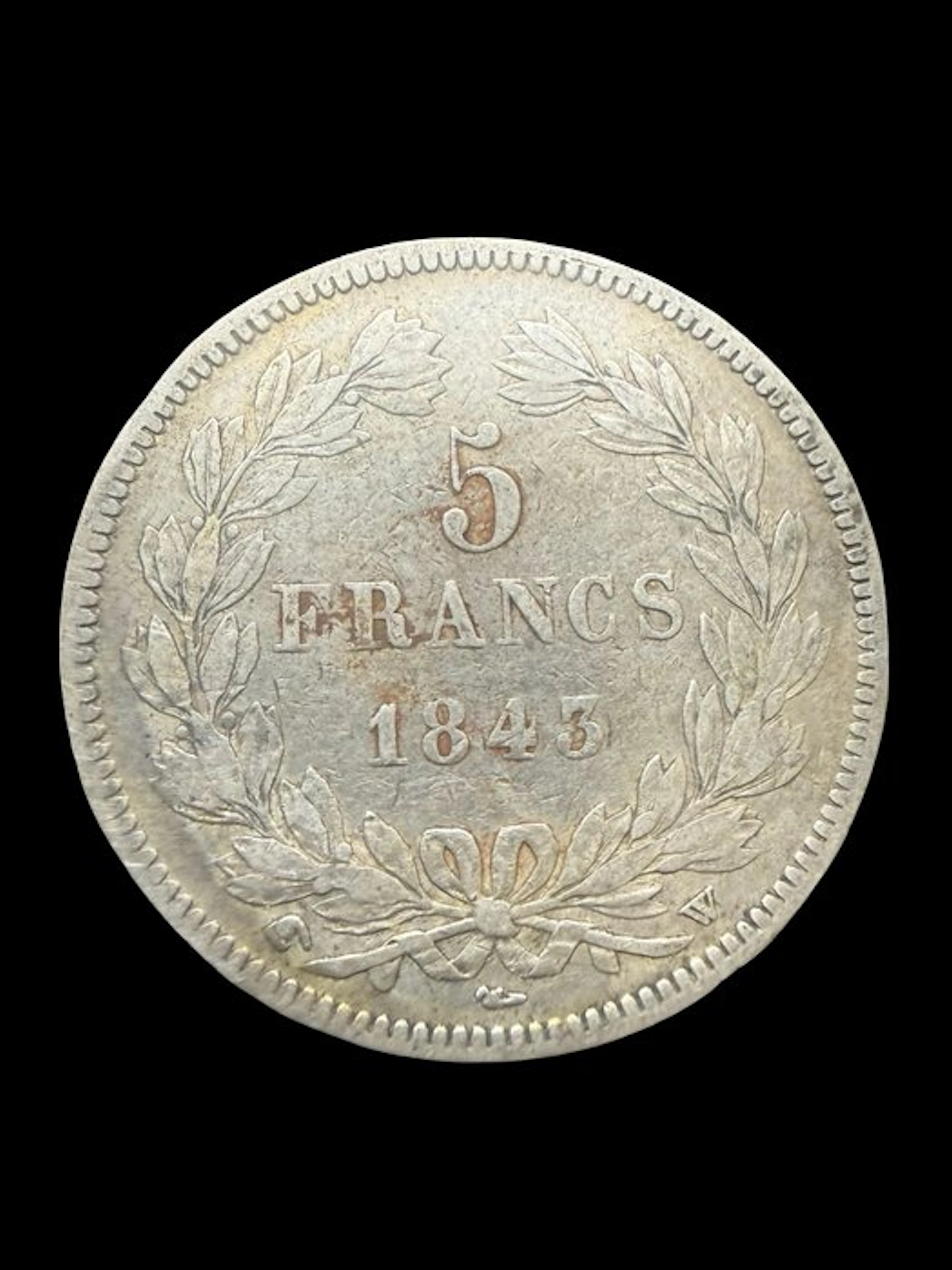 France. Louis Philippe I. 5 Francs 1843-W, Lille (No reserve price)