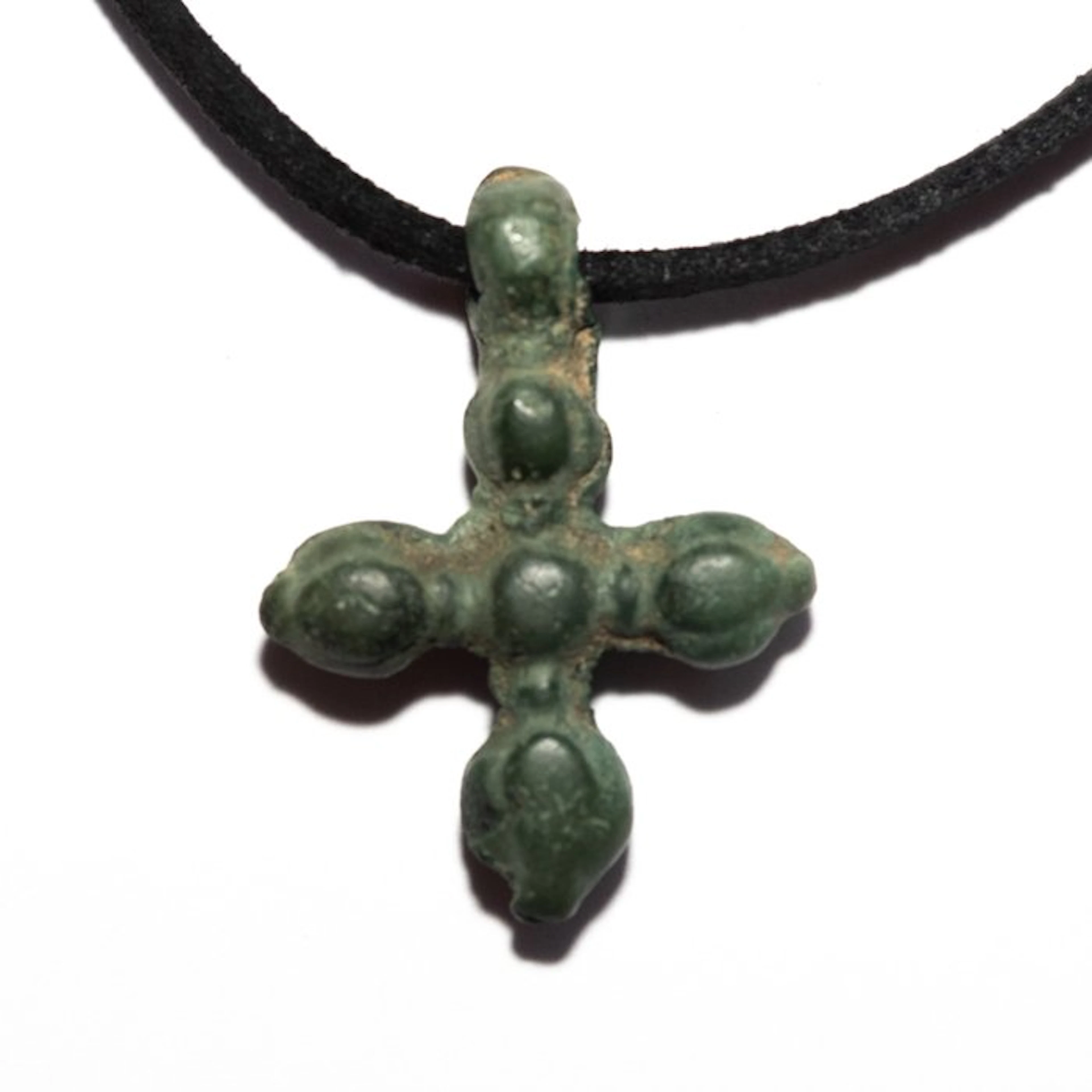 Viking Era Bronze Cross Pendant with Knobbed Arms - 29 mm (No reserve price)