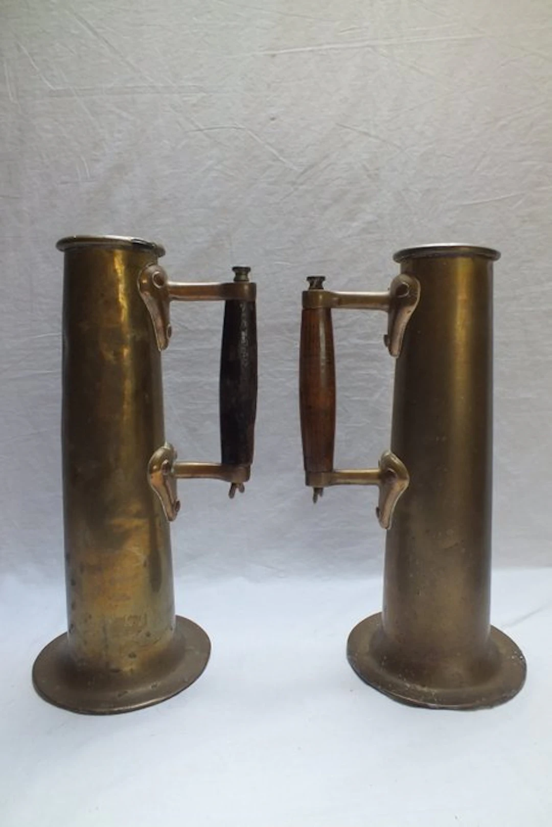 Steam engine (2) - Brass - 1850-1900 - Salinometer.