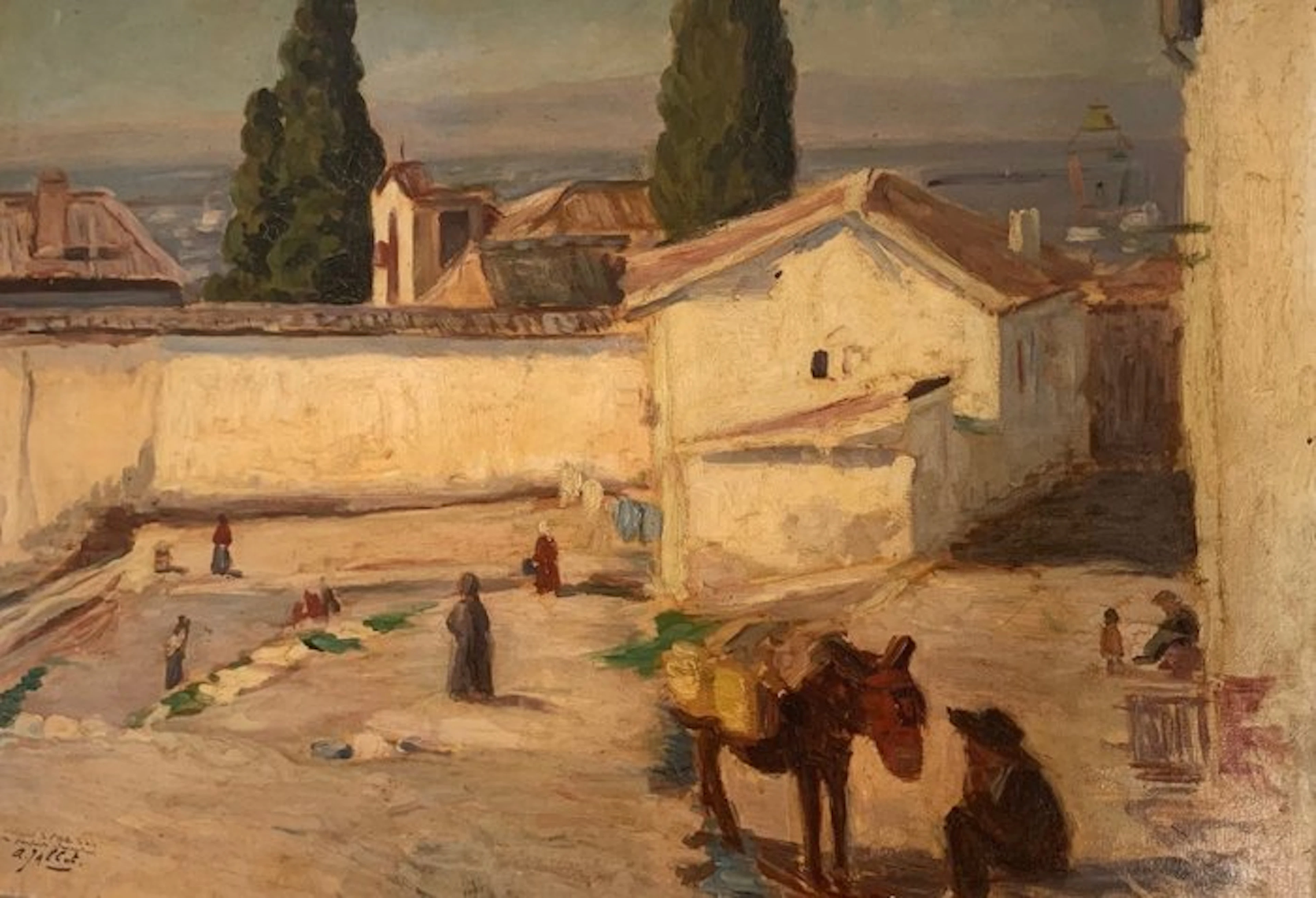 André Jallot (1884-1936) - L'enceinte de l'alhambra (Grenade 1910)
