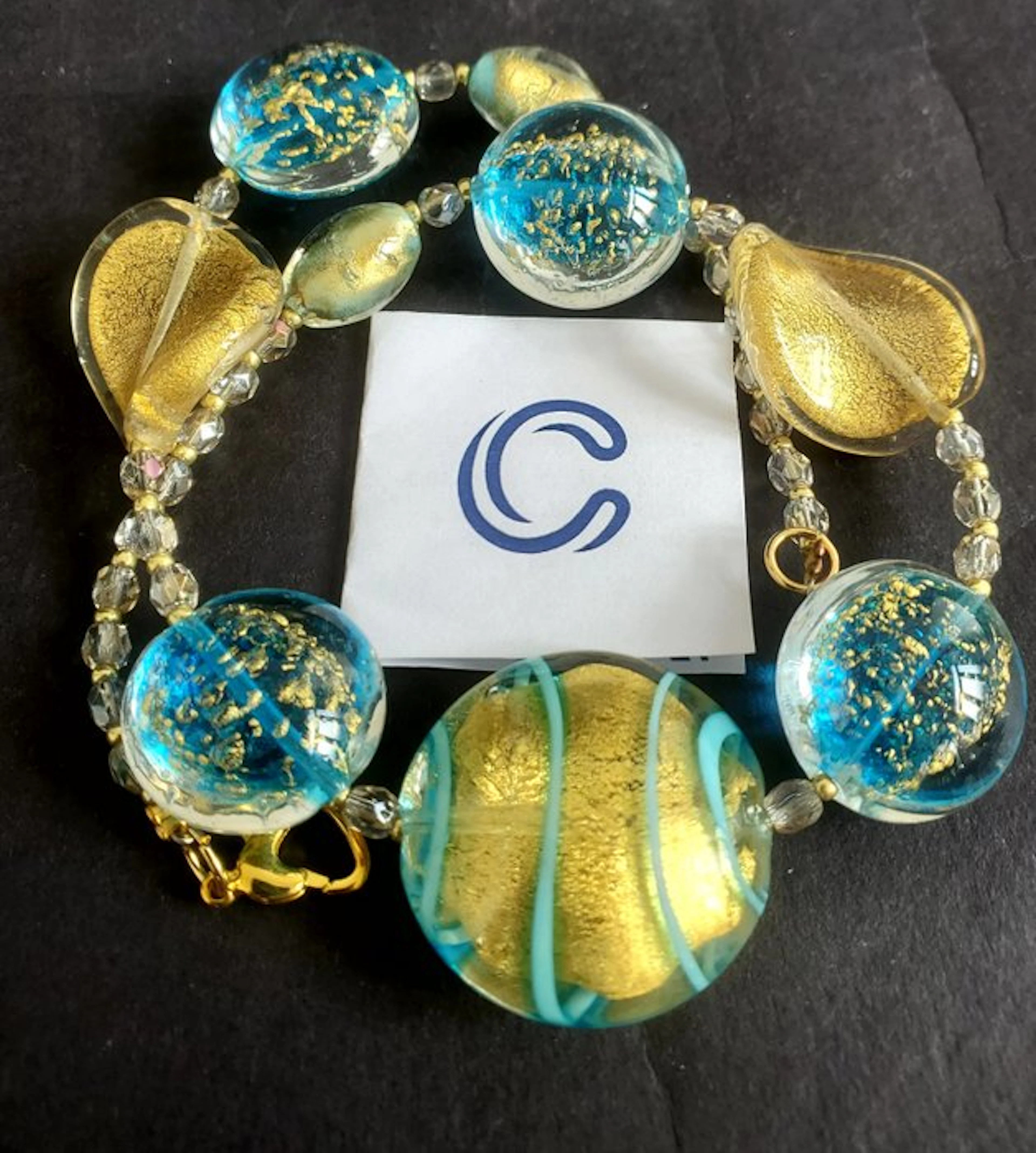 24 kt. - Yellow gold, Murano - Necklace