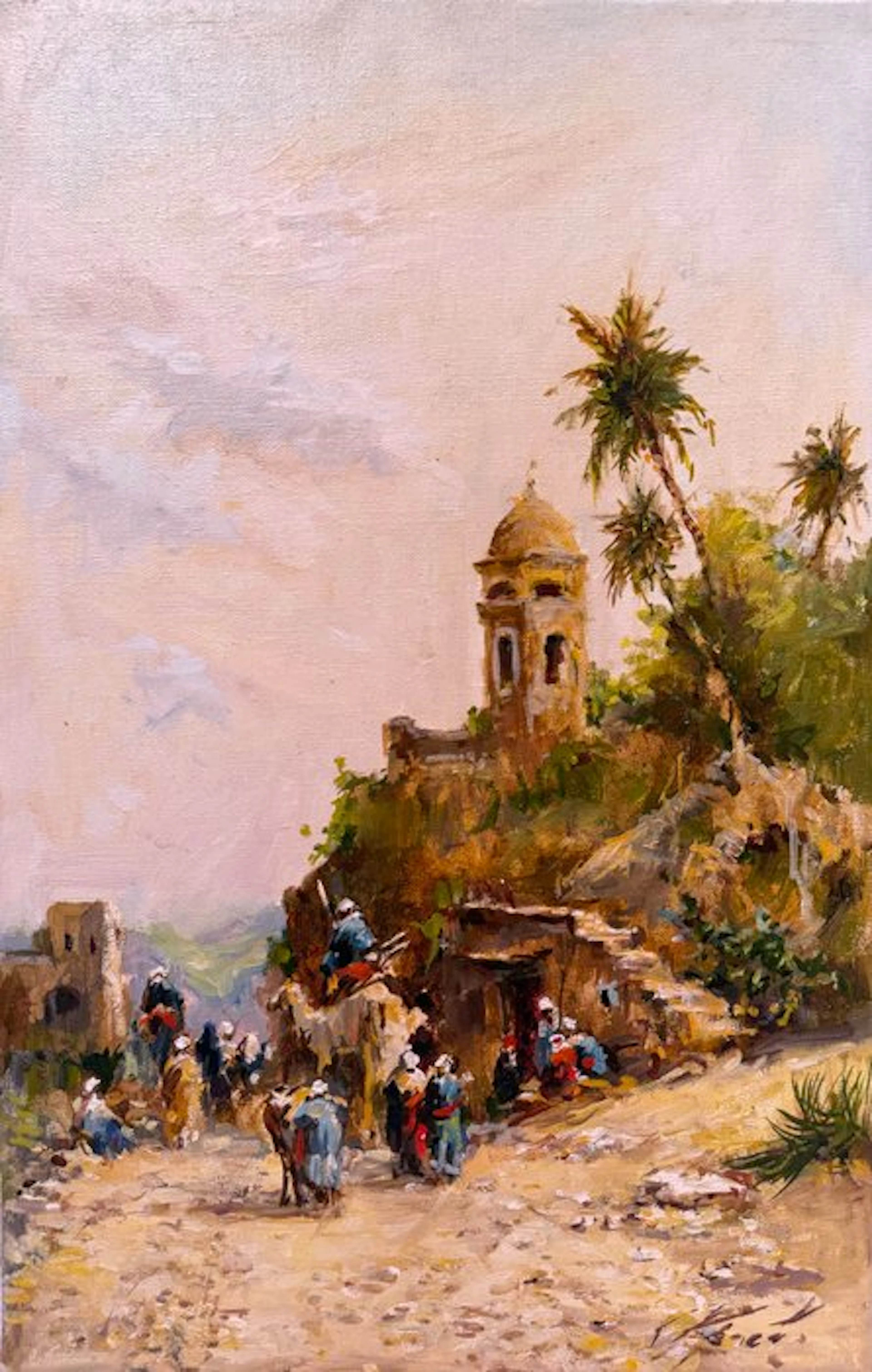 Mikhail Kraiev (1957) - Caravane aux Portes de la Ville...