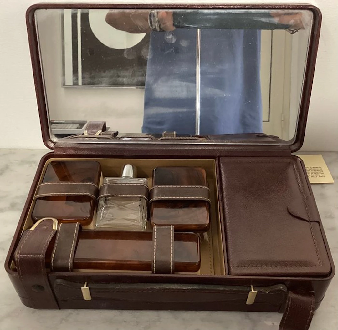 Dressing table set - Calfskin - Beauty case