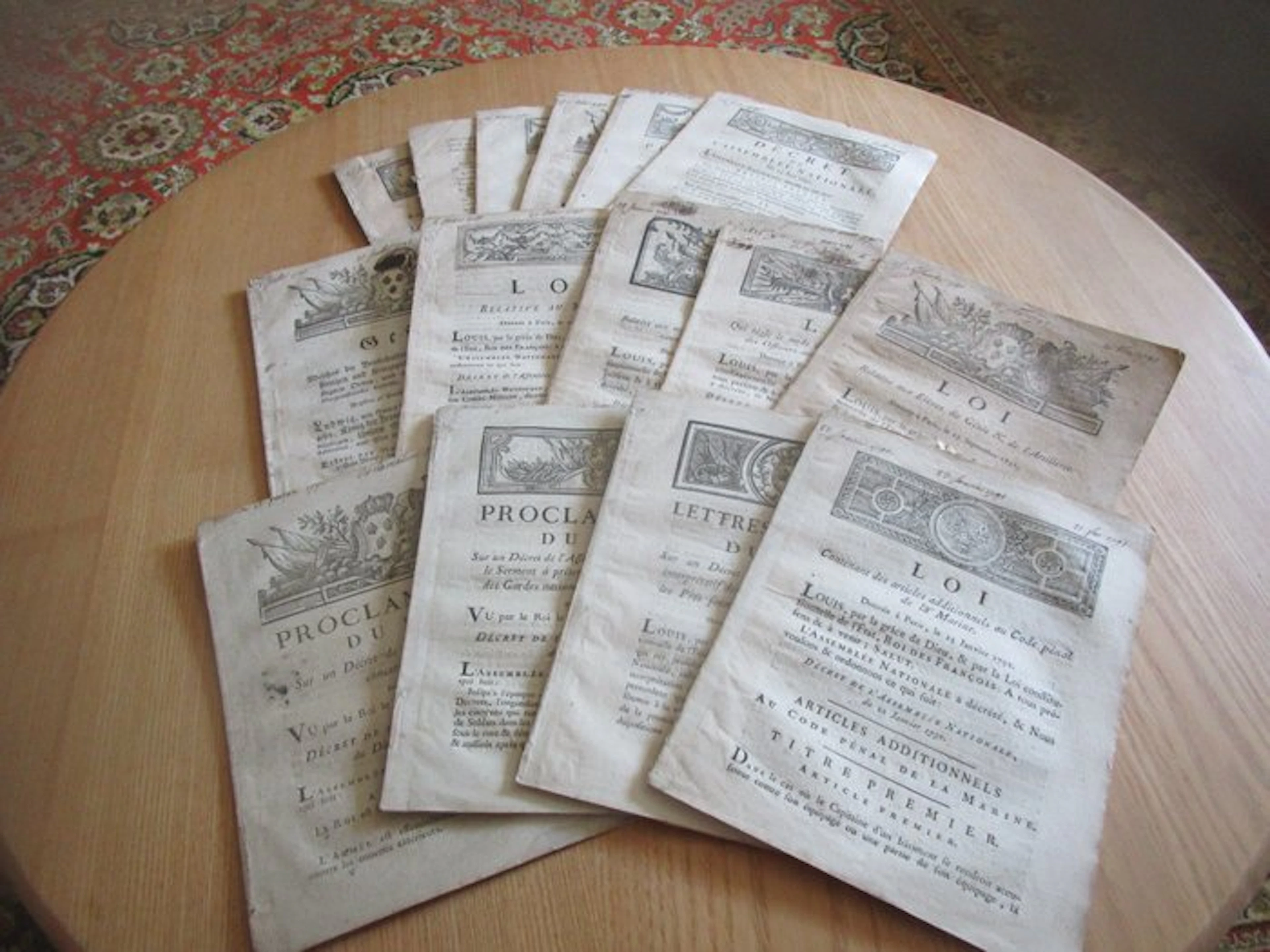 Document - franz Georg levrault - 17 PROCLAMATIONS DU ROI LOUIS XIV - 1791
