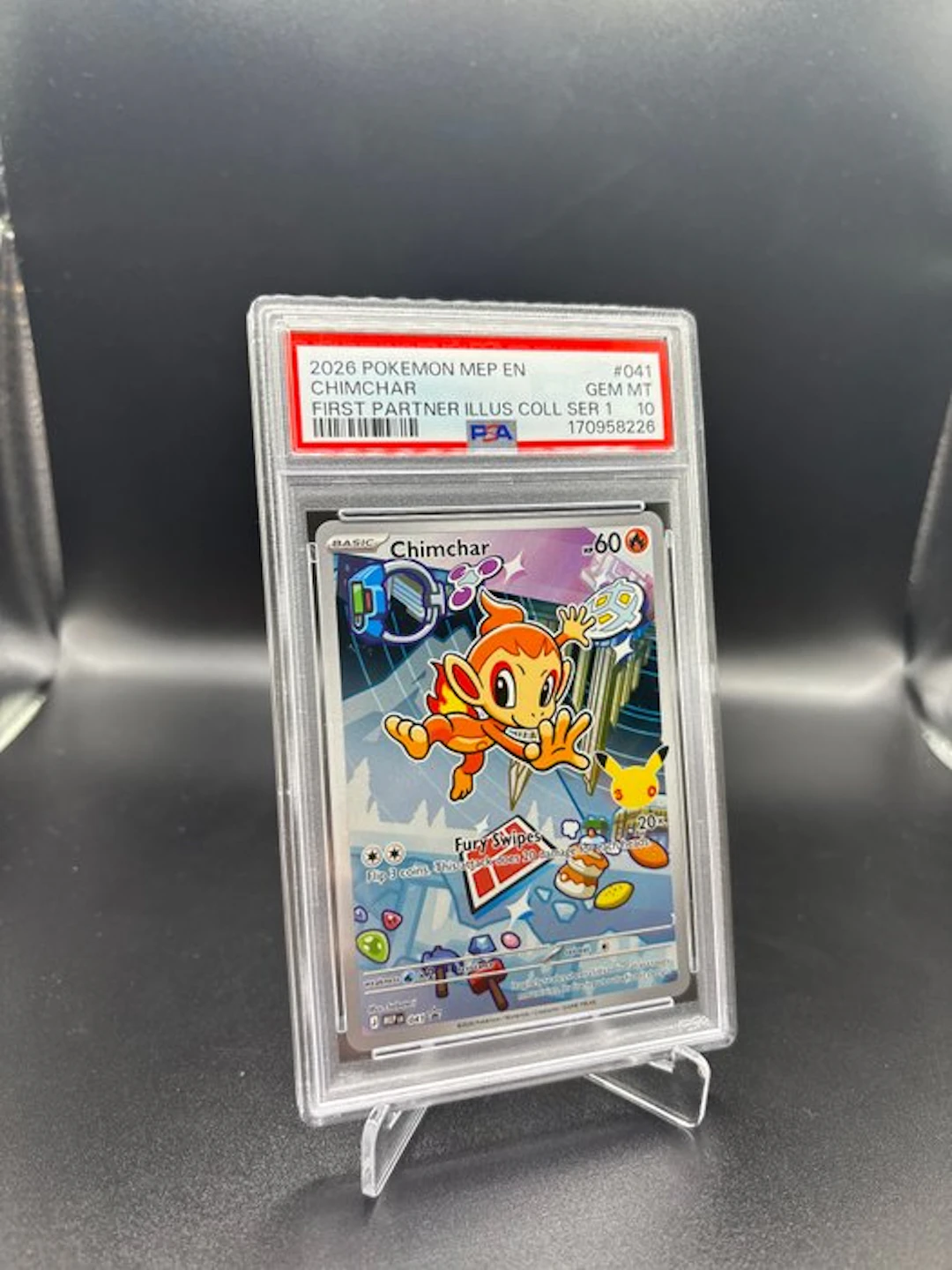 Pokémon - 1 Graded card - Chimchar 041 First Partner Ill...