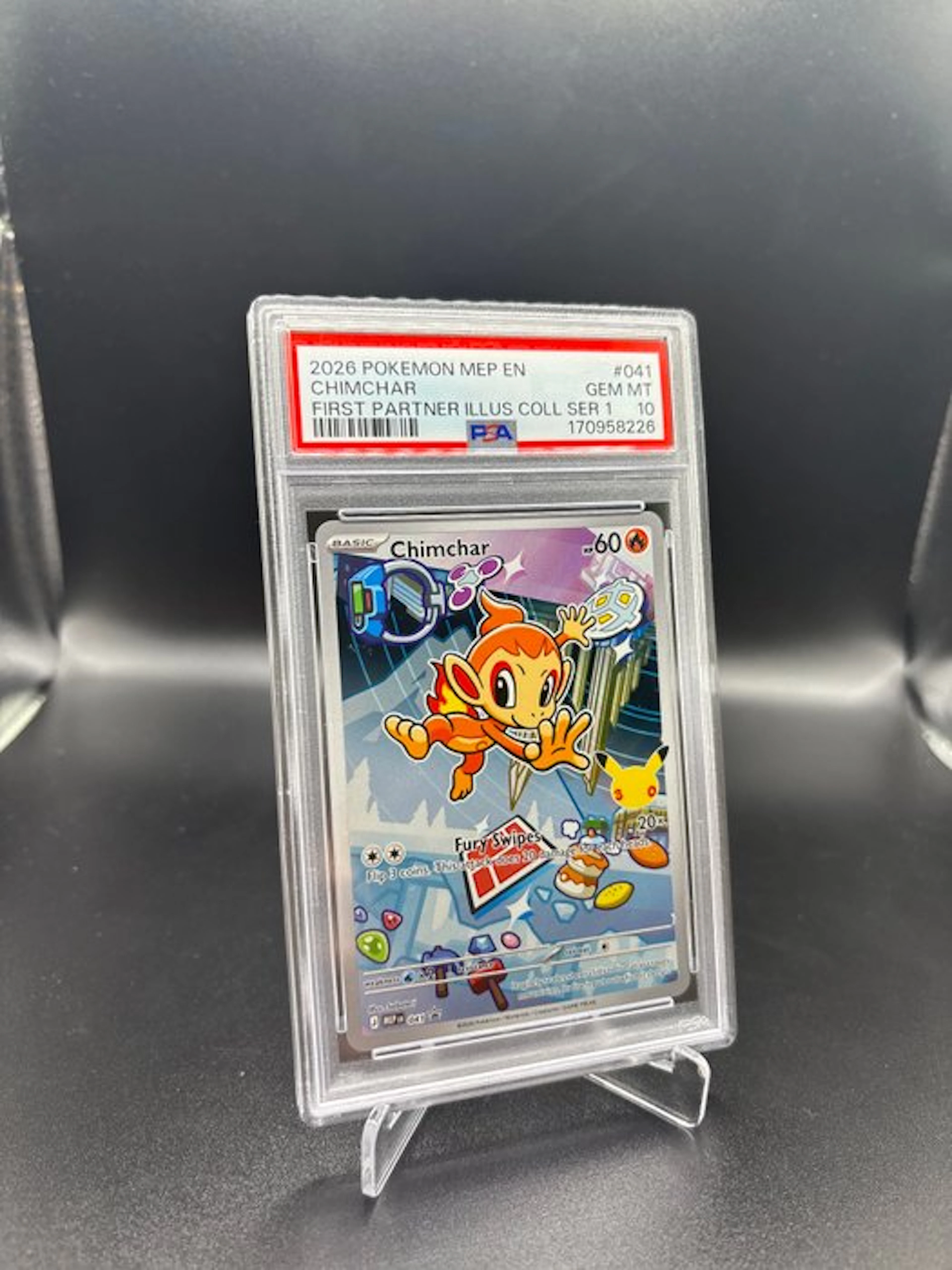 Pokémon - 1 Graded card - Chimchar 041 First Partner Ill...