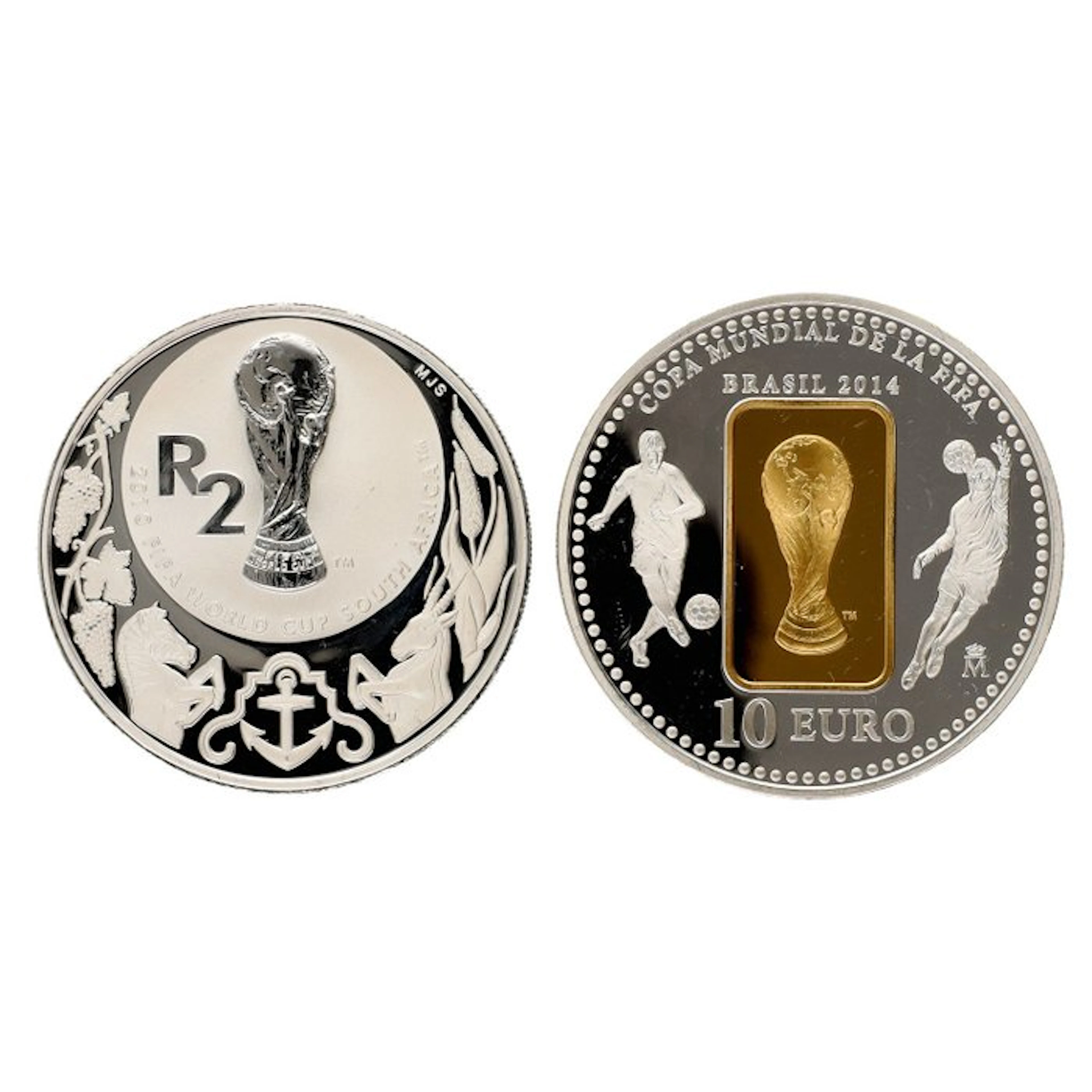 South Africa, Spain. 2010/2014 - "World Cups" (2 stuks) (No reserve price)