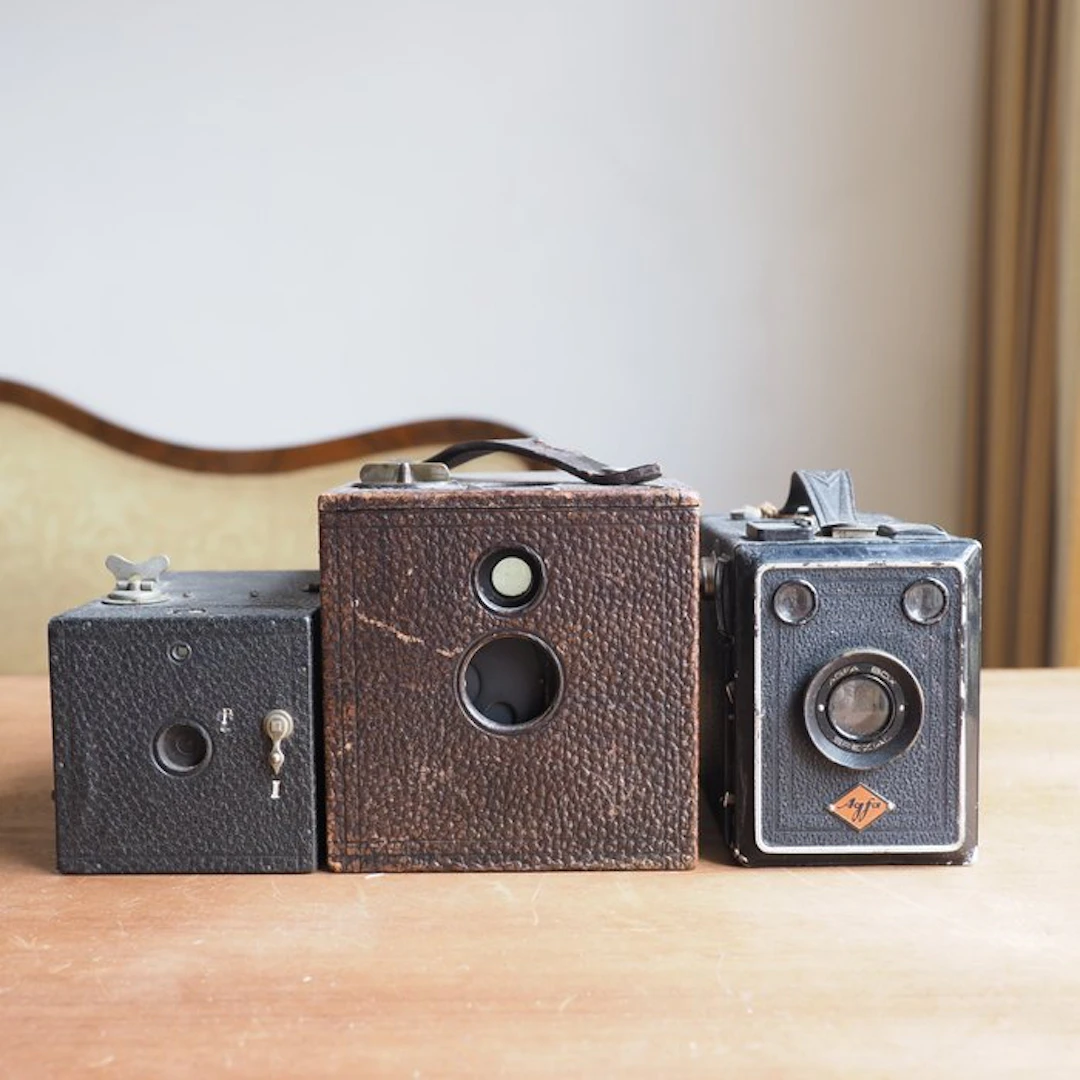 Kodak Bulls Eye en 2 andere box camera's Box camera