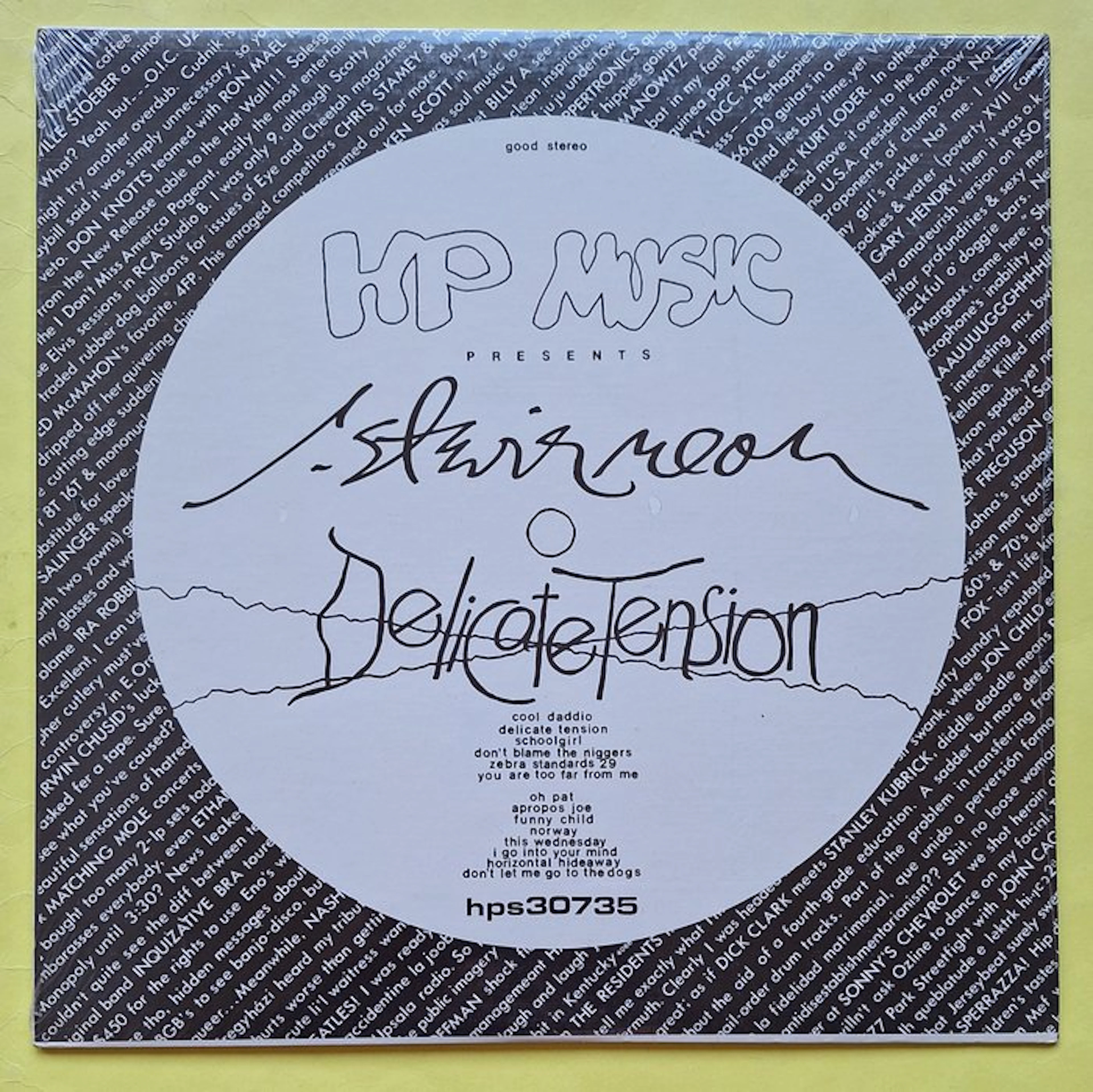 R. Stevie Moore - Delicate Tension - LP album...