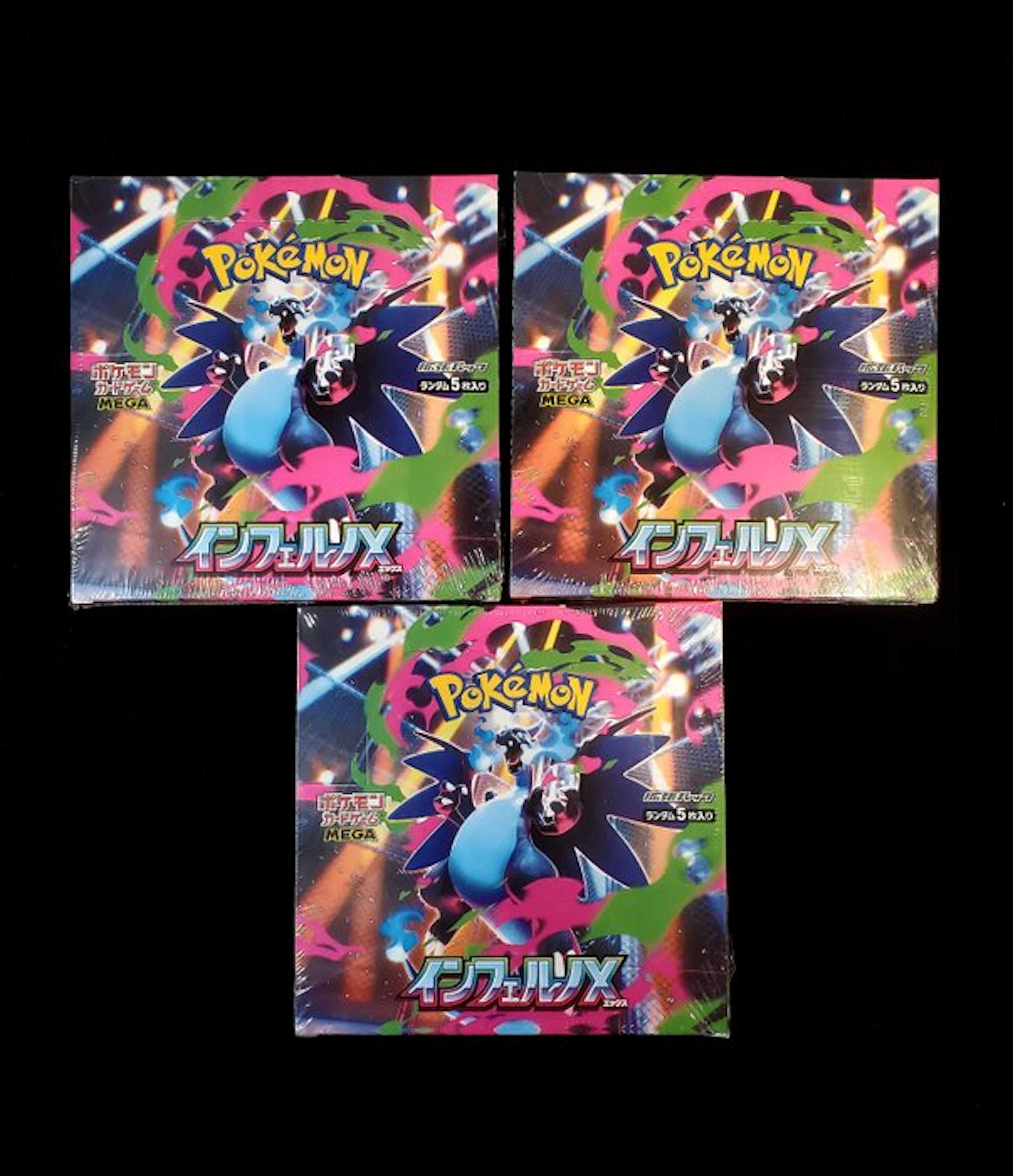 Pokémon - 3 Booster box - M2 Inferno X Booster Box - Mega Evolution