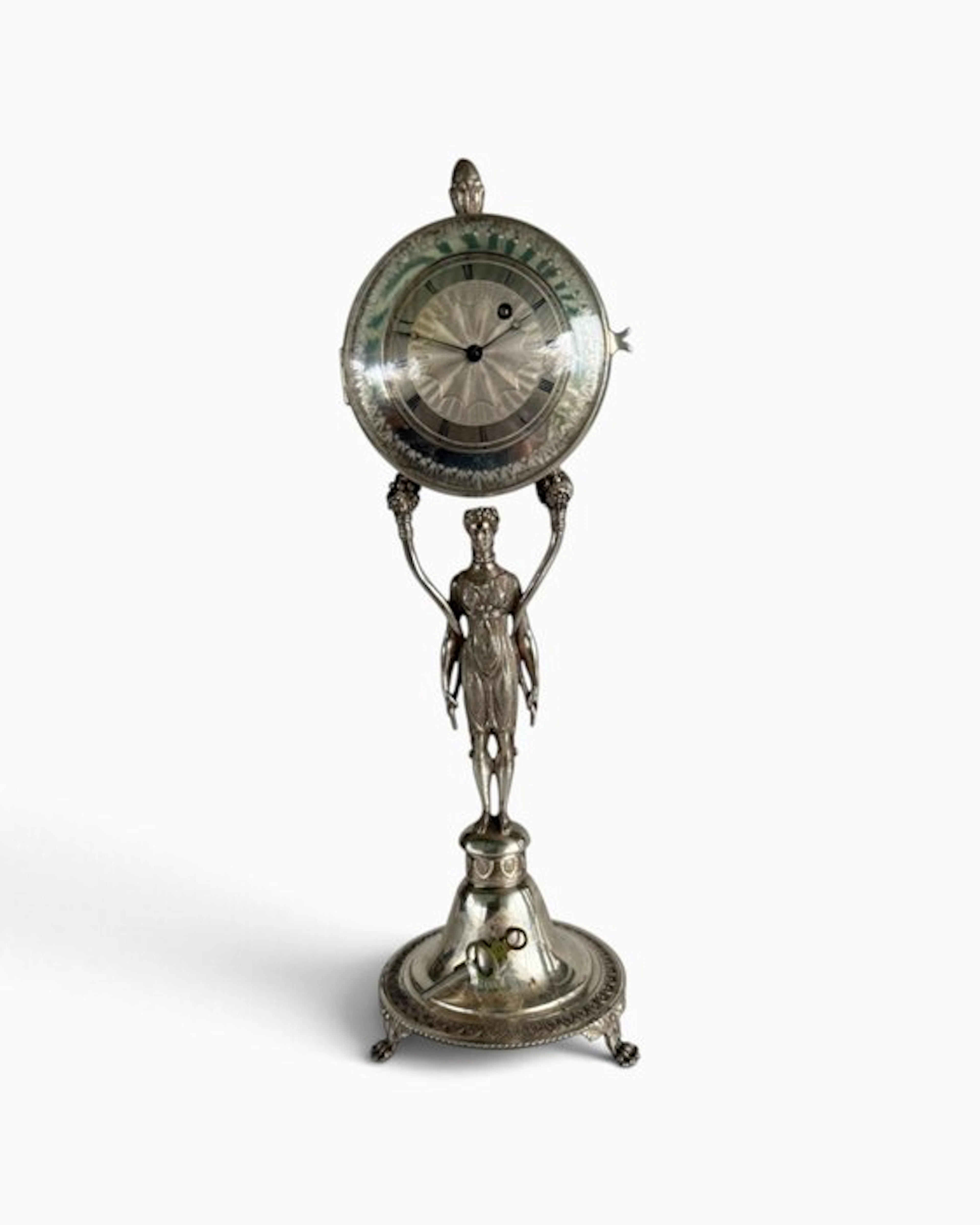 Floor clock - - .813 silver - 1850-1900