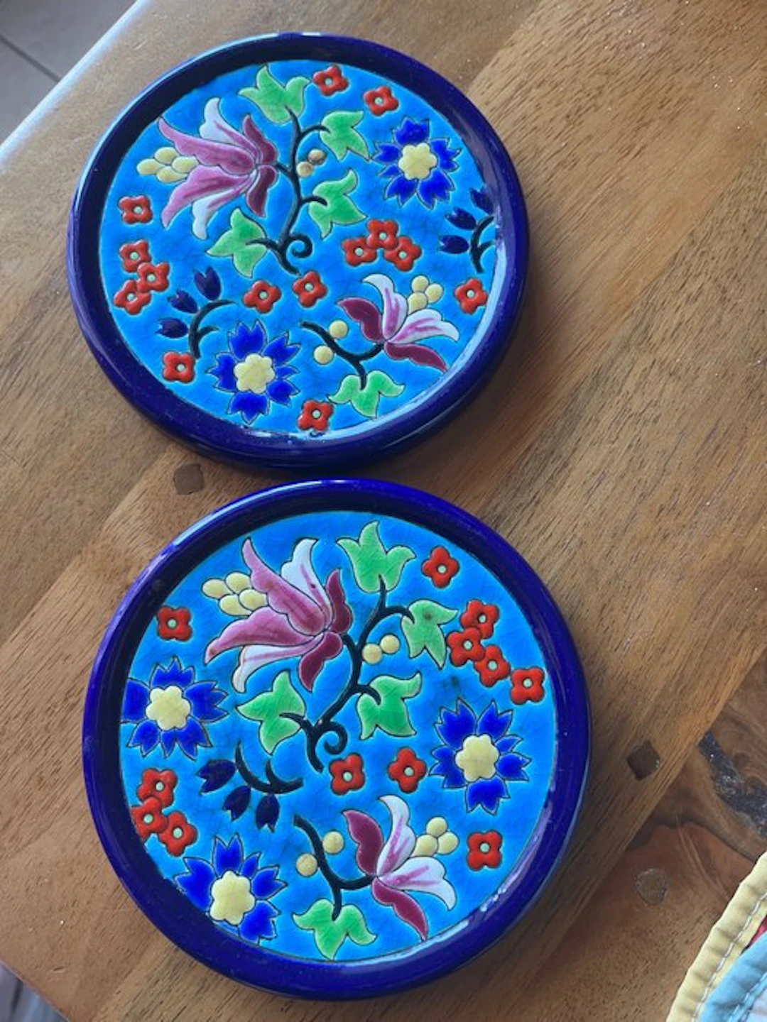 Longwy - Bottle coaster (2) - Earthenware