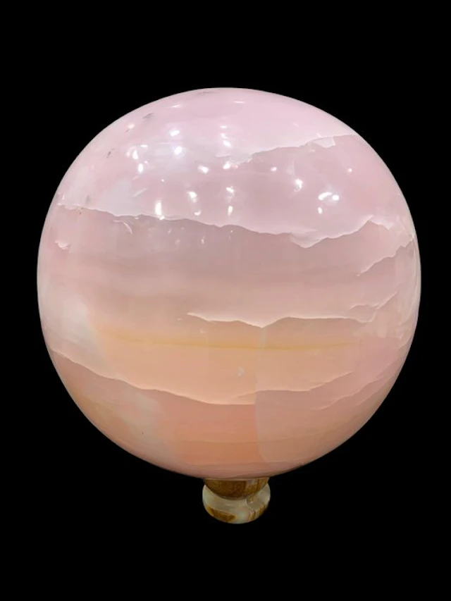 Huge Pink Mangano UV reactive Calcite Sphere- 41 kg - (1)