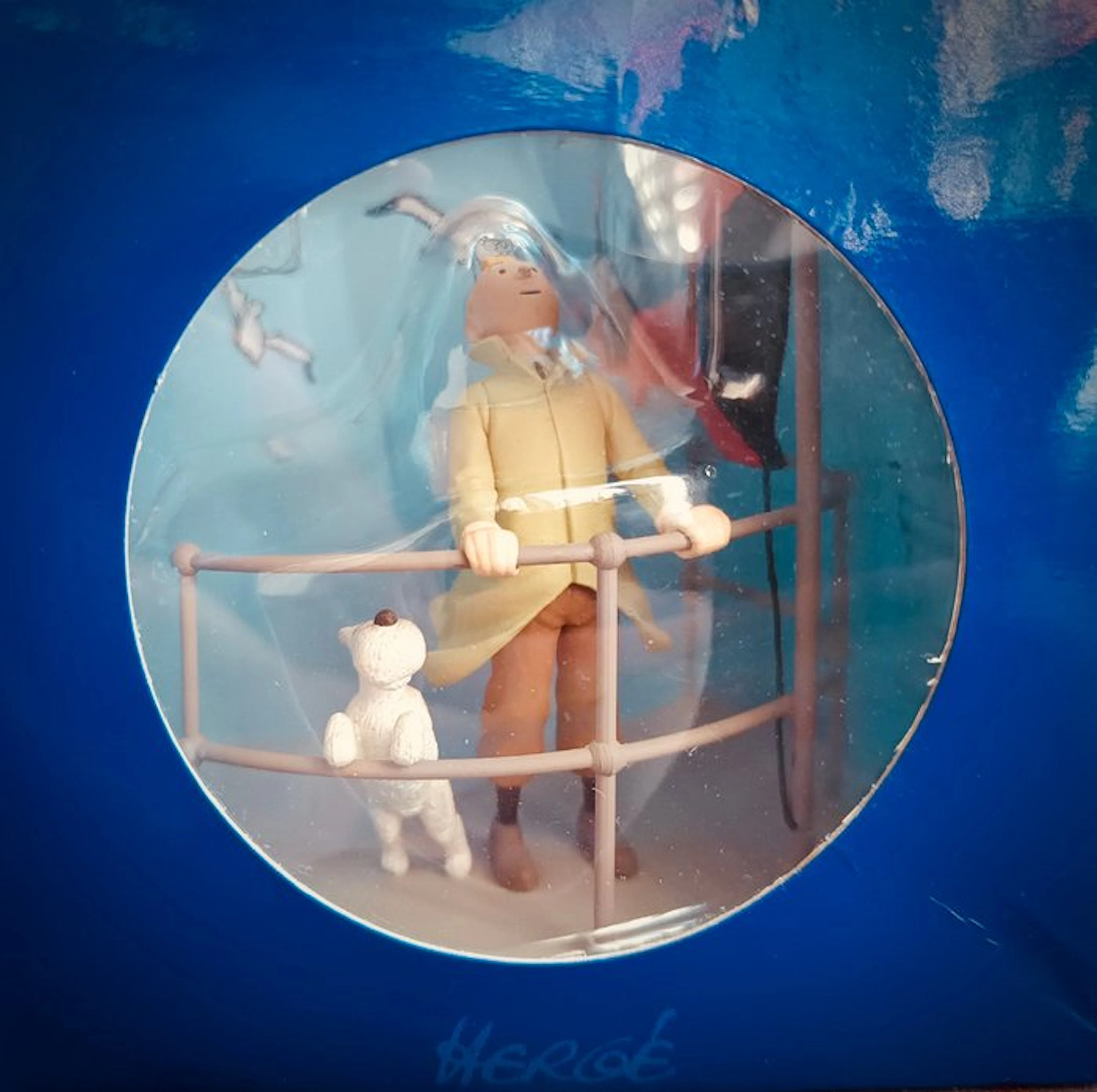 Moulinsart - Tintin - 1 - Diorama Moulinsart - Tintin et Milou sur l'aurore Ref
