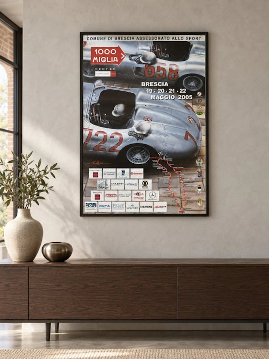 Originale - Mille Miglia 2005 – Manifesto ufficiale – Brescia Roma Brescia