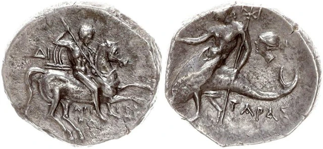 Calabria, Tarentum Didrachme 272–240 v. Chr.