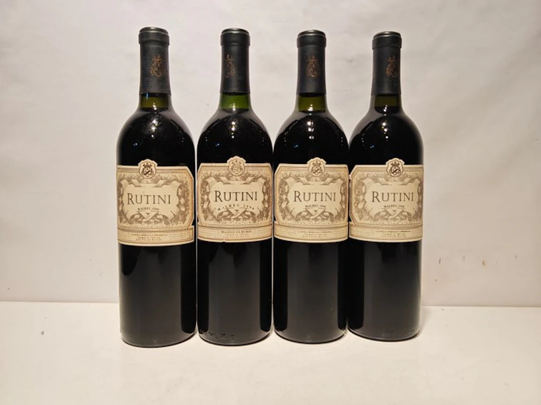 1998 Rutini Malbec - Mendoza - 4 Bottles (0.75L)