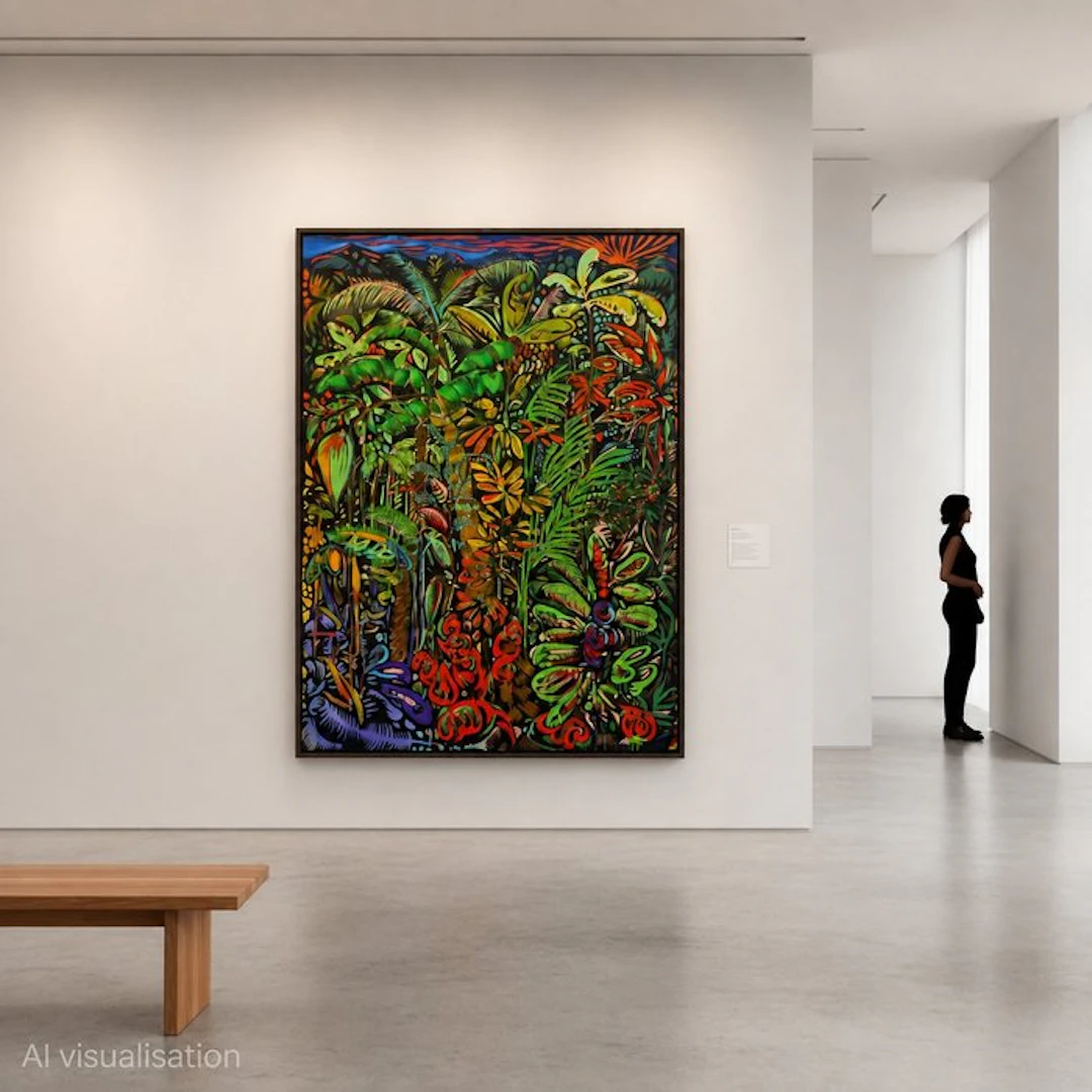 baptiste laurent - "Run Out 1", XXXL, acrylic on canvas, 2020