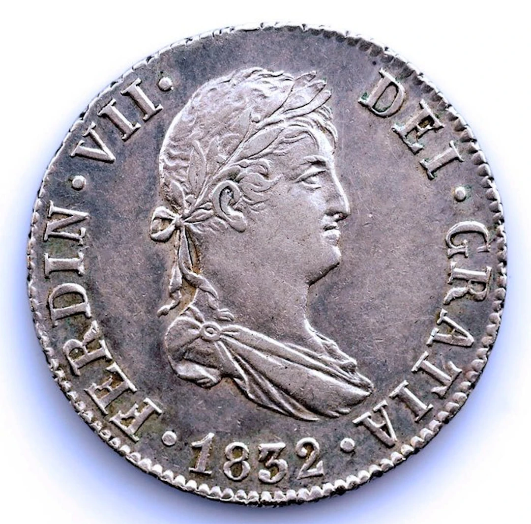 Spain. Fernando VII. 2 Reales 2 reales 1832 Sevilla - Escasa