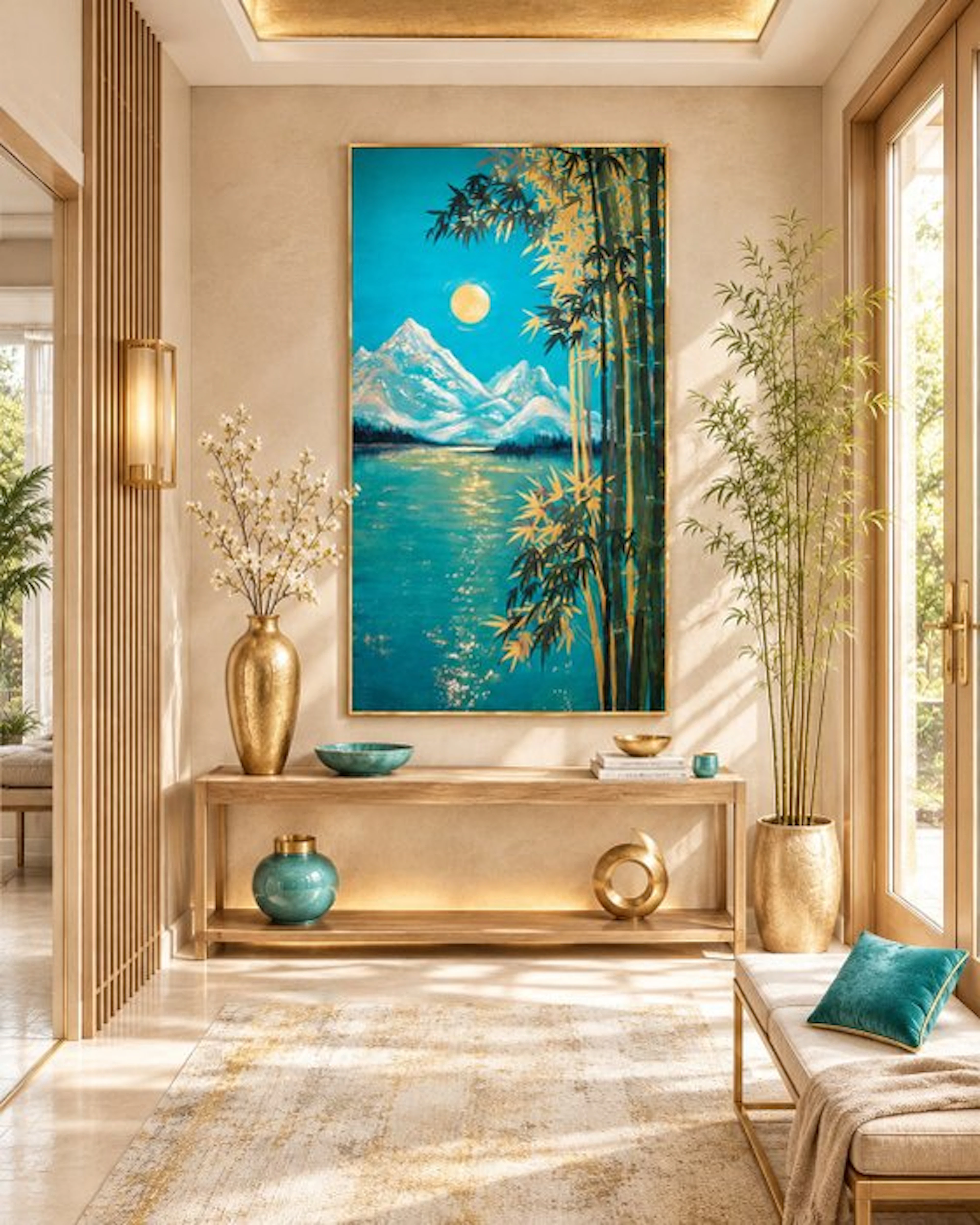 Alla Faber - Moonrise. Serie: Silent Zen XXL