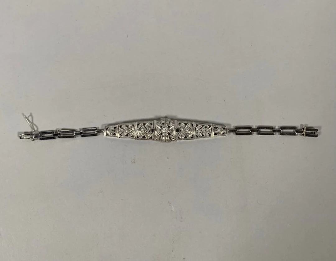 Bracelet - 18 kt. White gold Diamond (Clarity-enhanced) - Diamond
