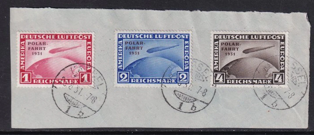 German Empire 1931 - Polar flight of the airship Graf...