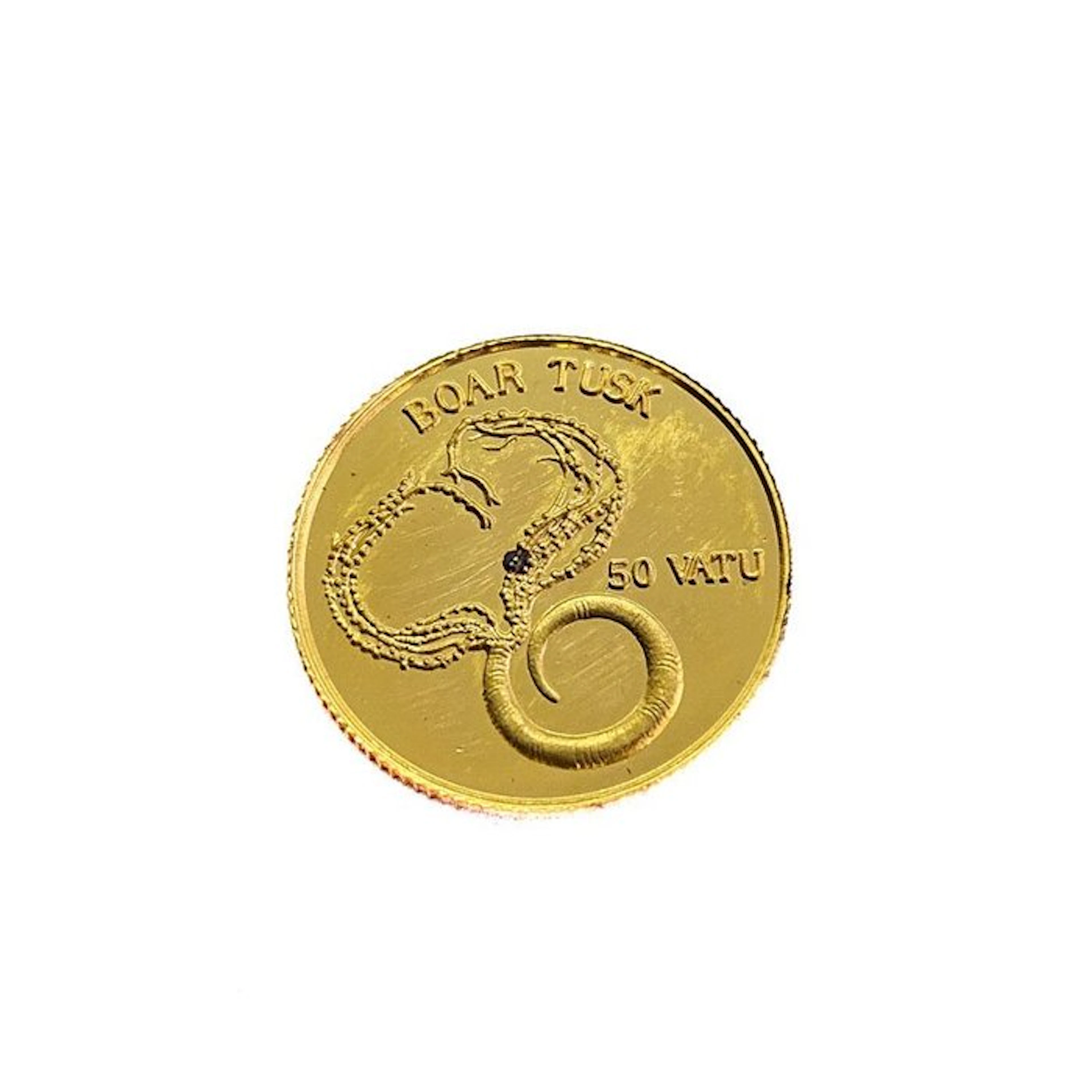 Vanuatu. 50 Vatu 1998 - Boar Tusk - 1/25 Oz.