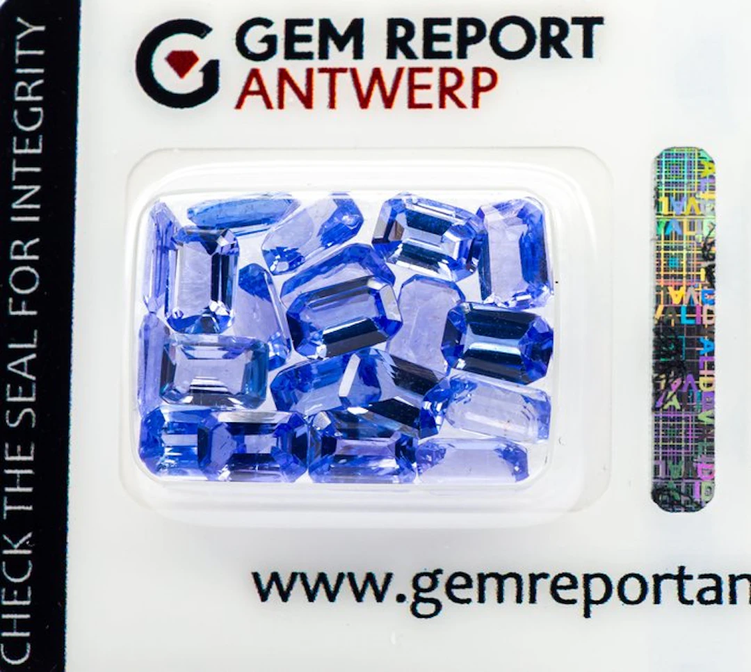 No reserve price - 20 pcs Tanzanite - 9.68 ct - Gem...