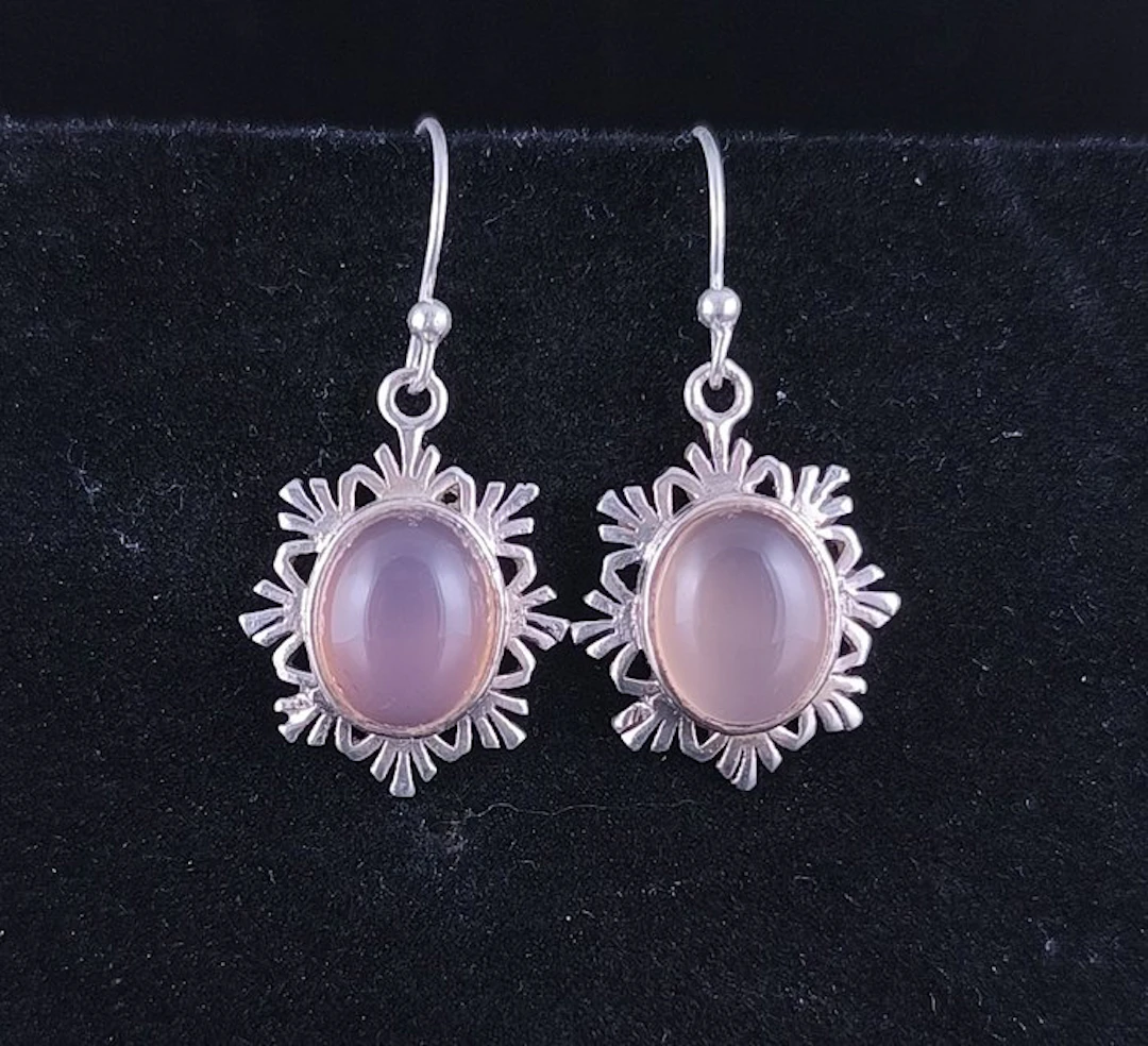 Quartz - Silver - Earrings - Rosa Sterling Silver