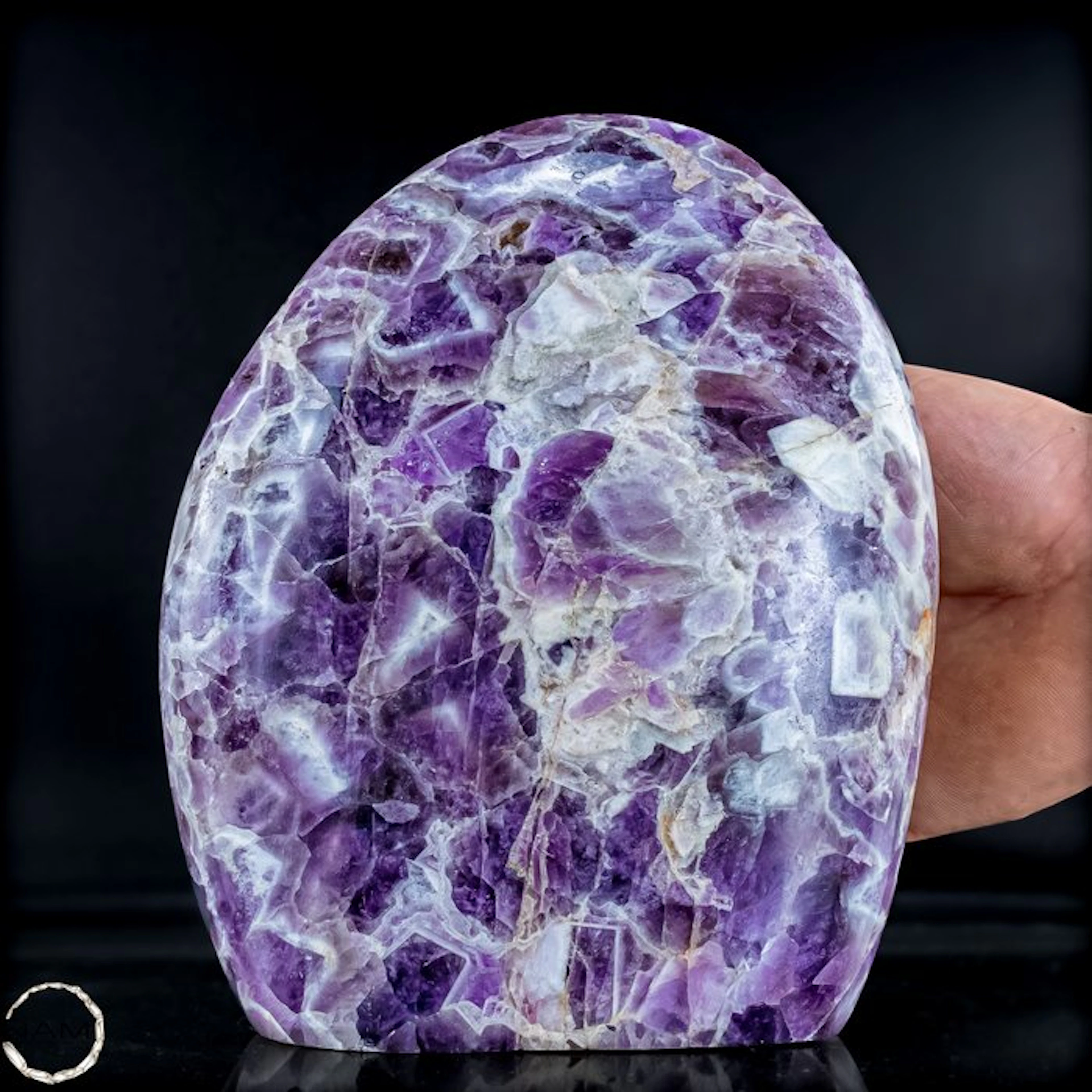 Chevron Amethyst in an impressive freeform — a...