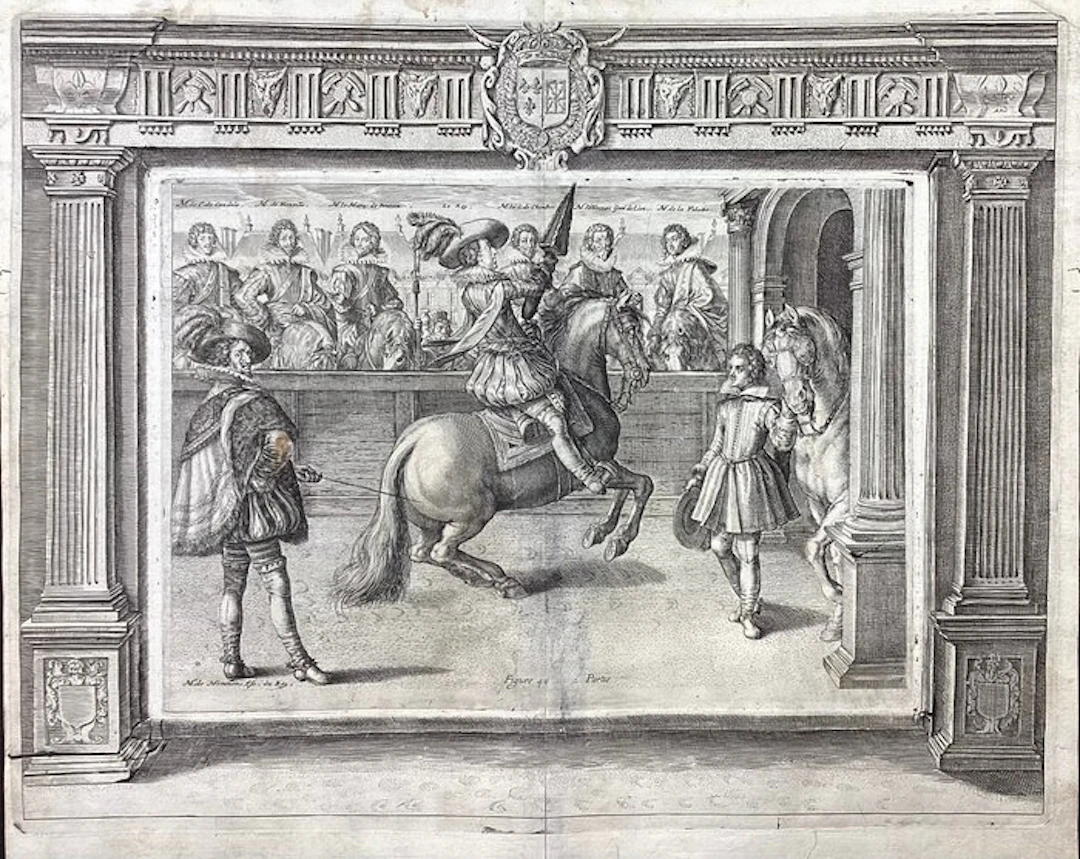 Crispijn I De Passe (1564-1637) - L'addestramento equestre di Luigi XIII