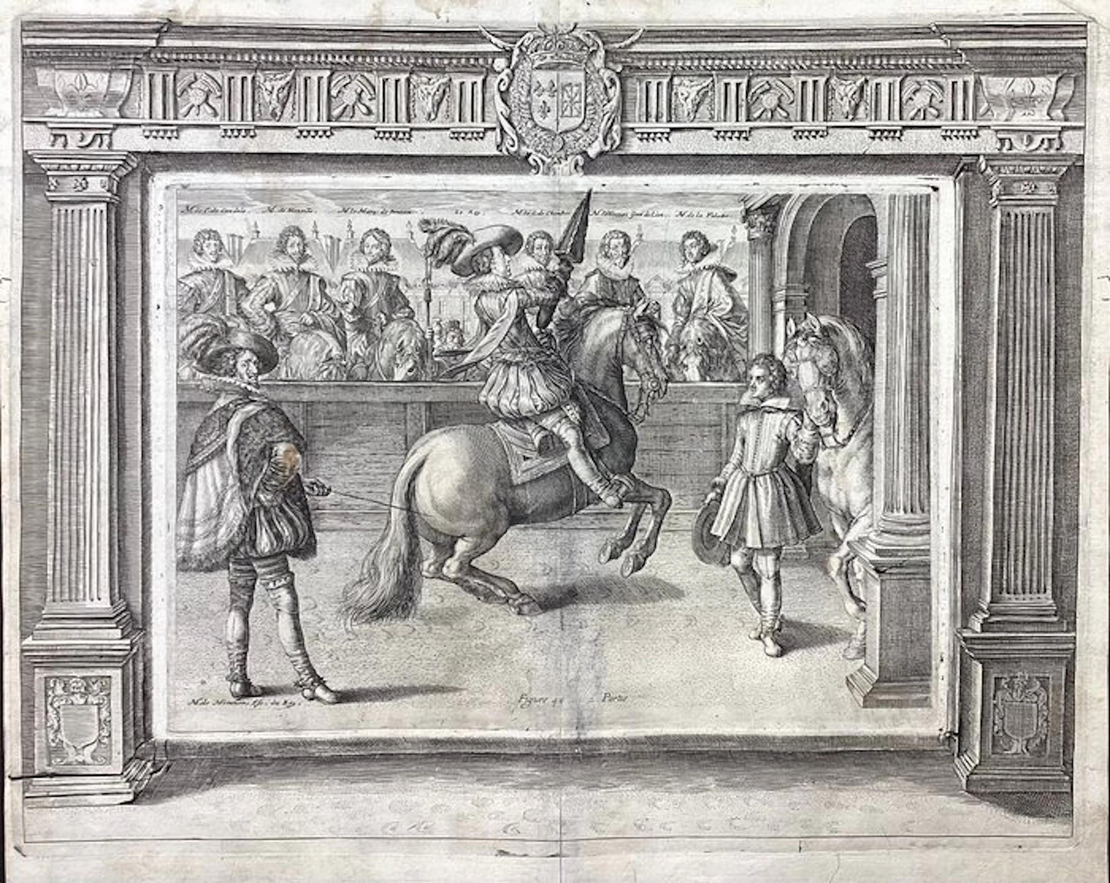 Crispijn I De Passe (1564-1637) - L'addestramento equestre di Luigi XIII