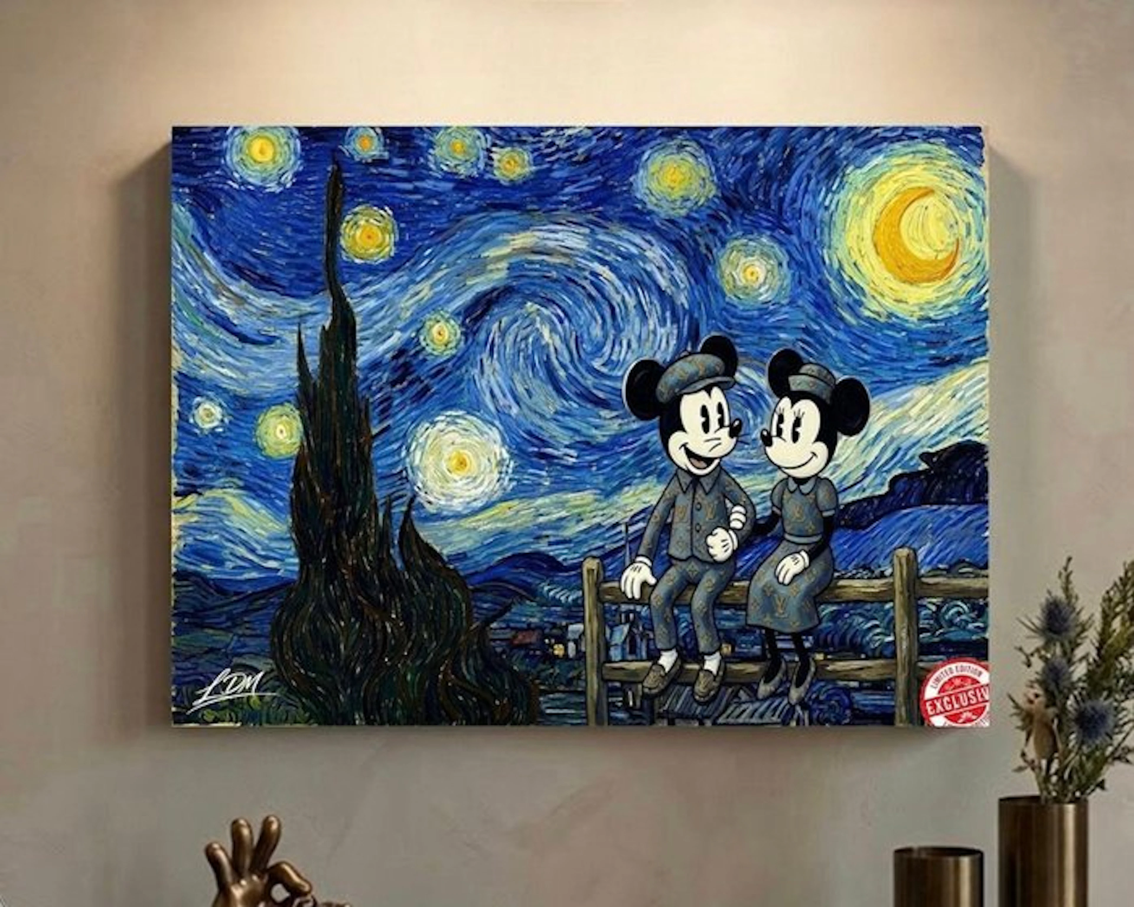 LEGO Merchandise - Art - “Mickey & Minnie – Starry Night...