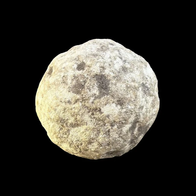 Medieval Sandstone Rare stone cannonball / cannonball...