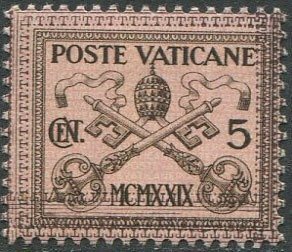 Vatican City 1931 - 5 centesimi coin without the...
