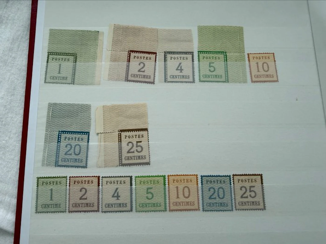 France - Set of occupation stamps, Alsace-Lorraine.