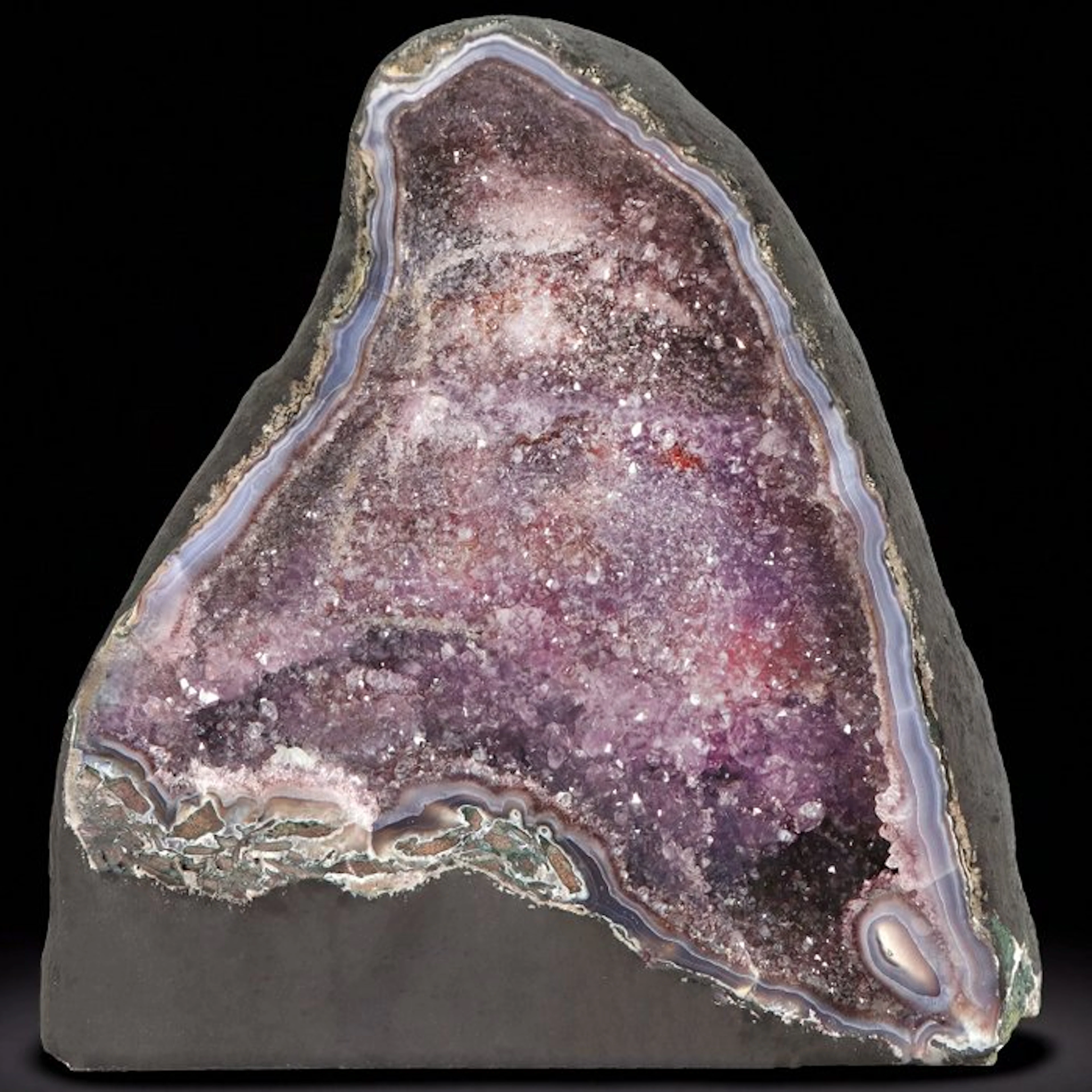 BestPrice! - Amethyst & Laguna Agate - 37x35x17 cm - Geode- 20.4 kg