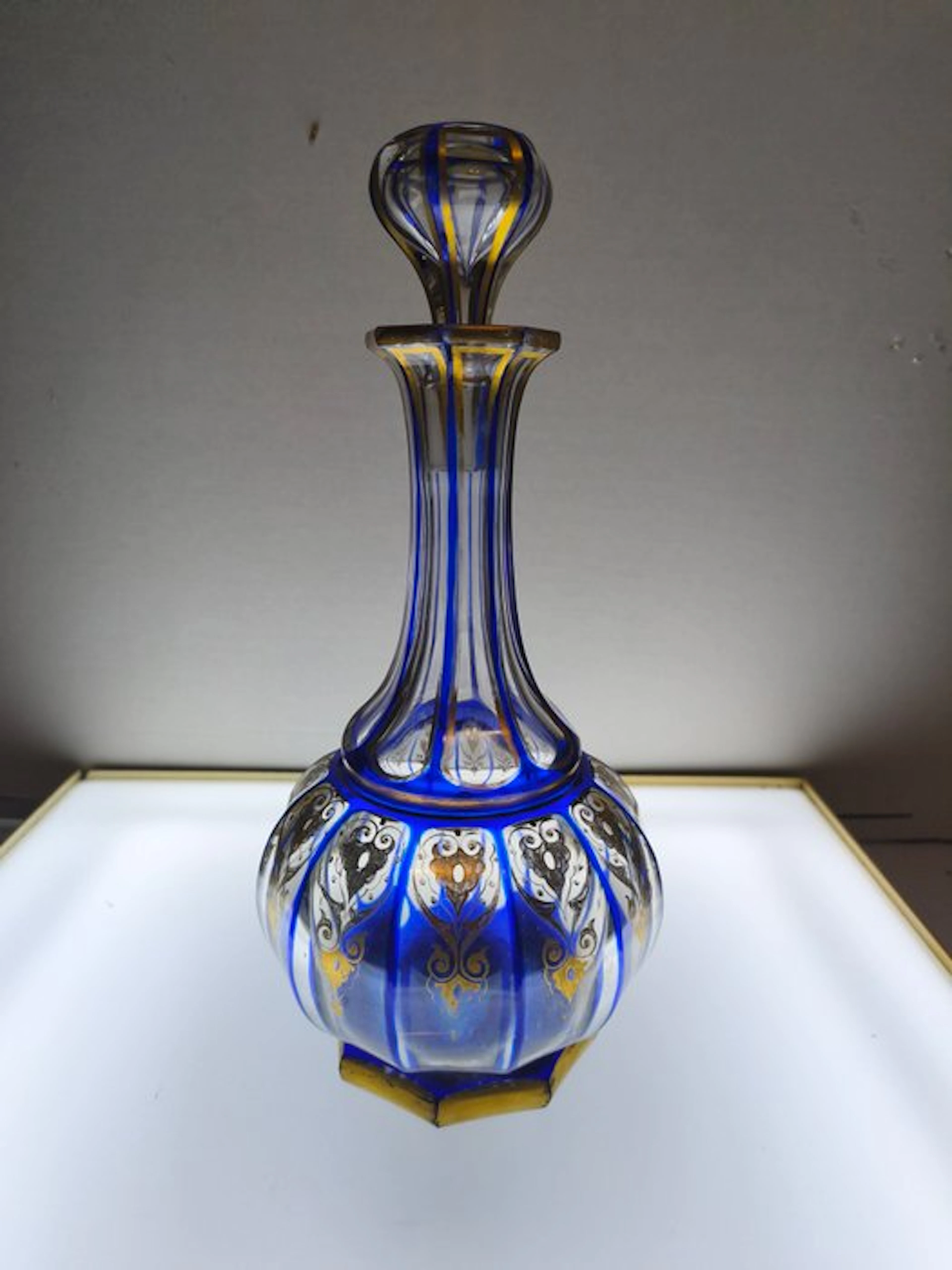 Baccarat - Carafe - Empire bleu Cobalt XIX ème - Crystal