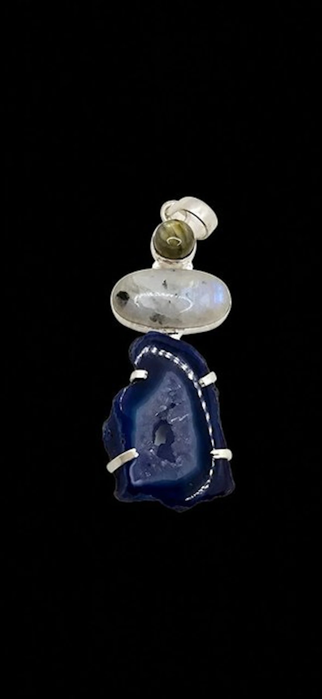 Drzzy Pendant with Moonstone and Amethyst - Superior...
